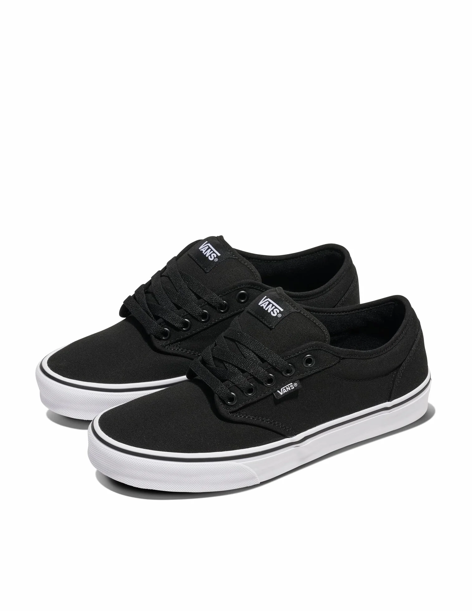 Vans Męski Atwood Canvas Trainers, Black/Black