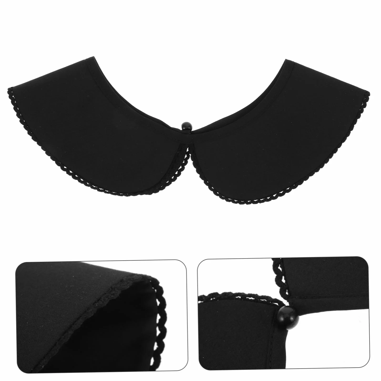 SHERCHPRY Koszula Z Imitacją Kołnierzyka Półkoszula Bluzka Odpinany Fałszywy Kołnierzyk Koszuli Ozdobny Kołnierzyk Kołnierzyk Dickey Bawełniany Choker Krawat Fałszywe Klapy Okrągłe