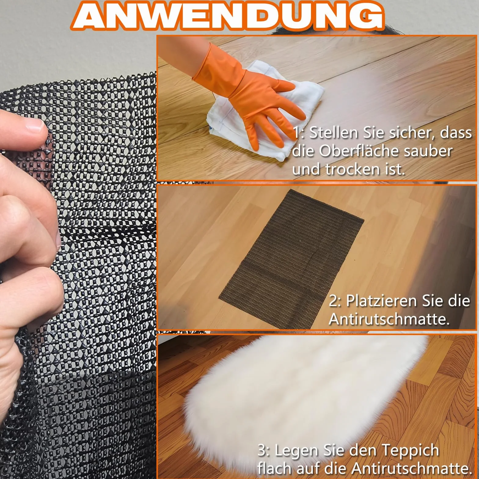 LUSEE Podkładka antypoślizgowa 60 x 150 cm, mata antypoślizgowa PVC, do szuflad, półek, wykładzina podłogowa, używana na drewnianej podłodze, marmurowa parkiet, itp