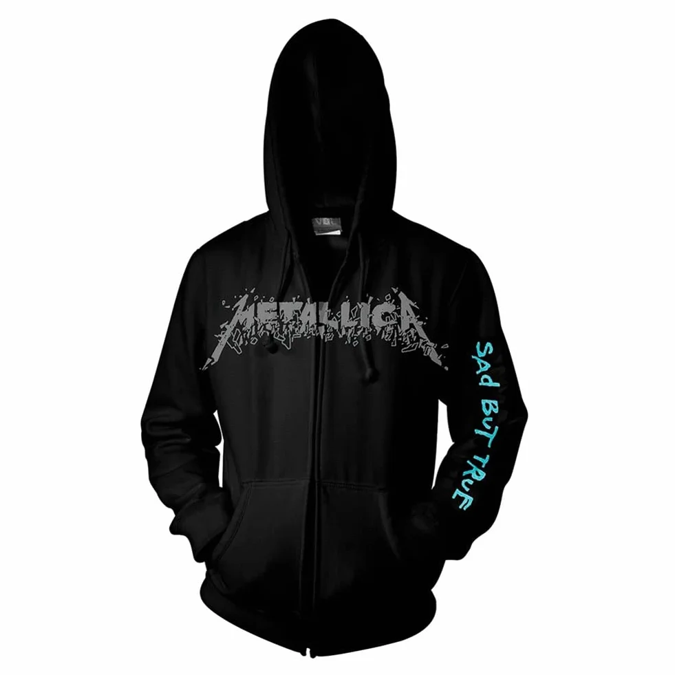 Metallica Bluza z kapturem unisex dla dorosłych Sad But True na zamek błyskawiczny
