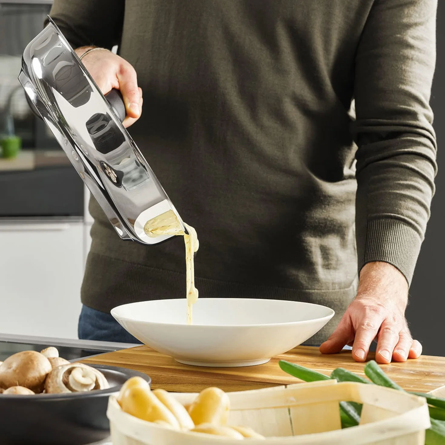 Fissler Adamant Premium Patelnia Ceramiczna 24 cm Stal Nierdzewna Srebrny/Czarny