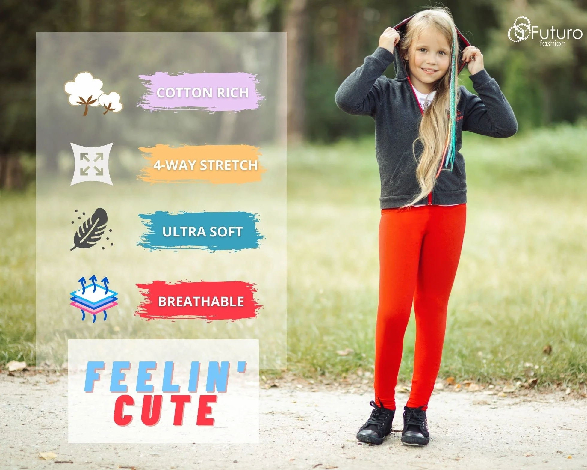 FUTURO FASHION Dziewczęta dzieci pełna długość jednokolorowe bawełniane legginsy jazda na rowerze odzież codzienna spodnie dla niemowląt legginsy solidne rajstopy spodnie dla dzieci w wieku 2-13 lat
