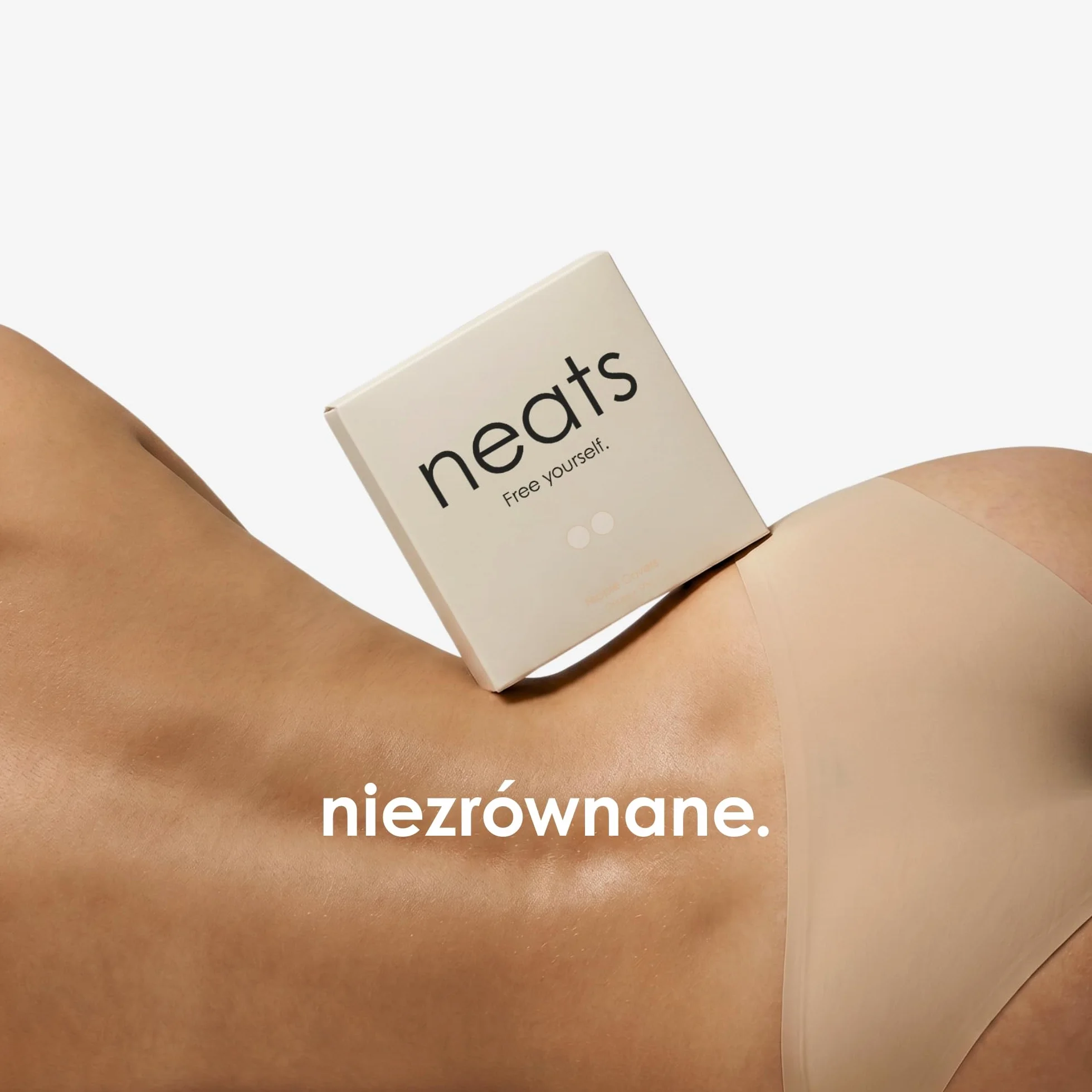 NEATS Grippy pokrowce na sutki dla kobiet, hipoalergiczne silikonowe pasty wielokrotnego użytku, nieprzylepne, aktywowane ciepłem, bezszwowe, niewidoczne, niewidoczne