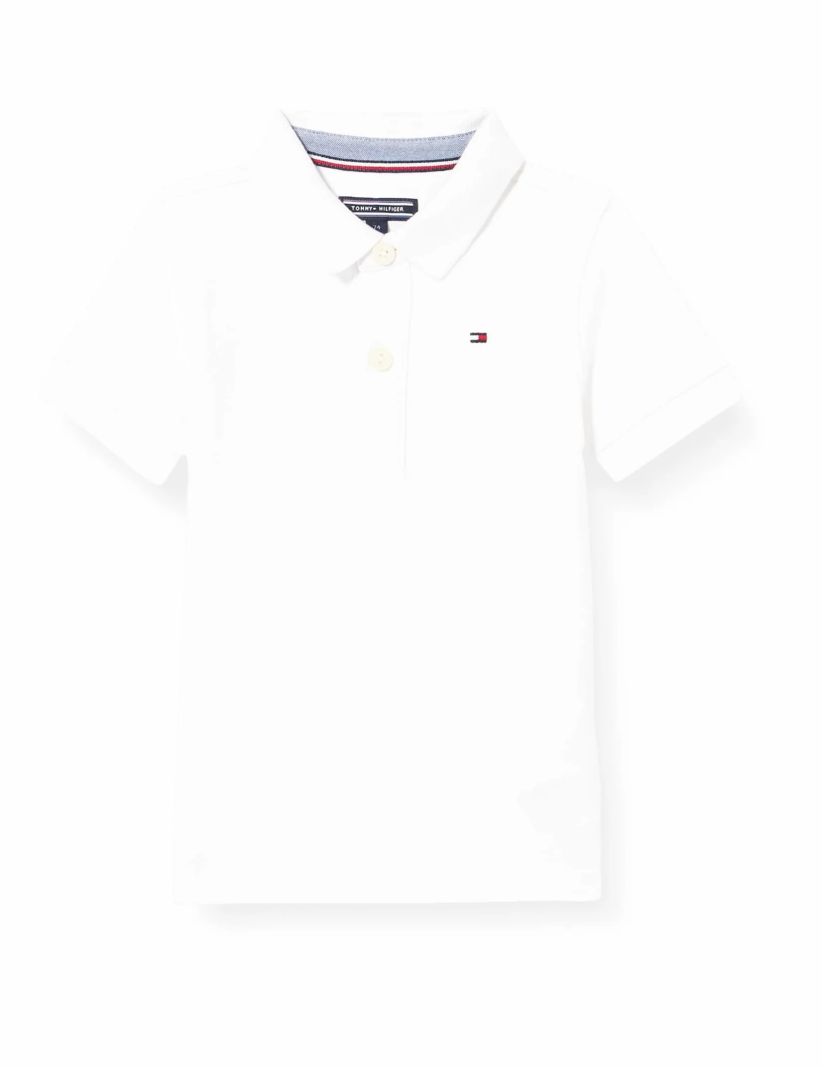 Tommy Hilfiger Chłopcy Koszulka Polo, Biała (Bright White 123), 12 Lat