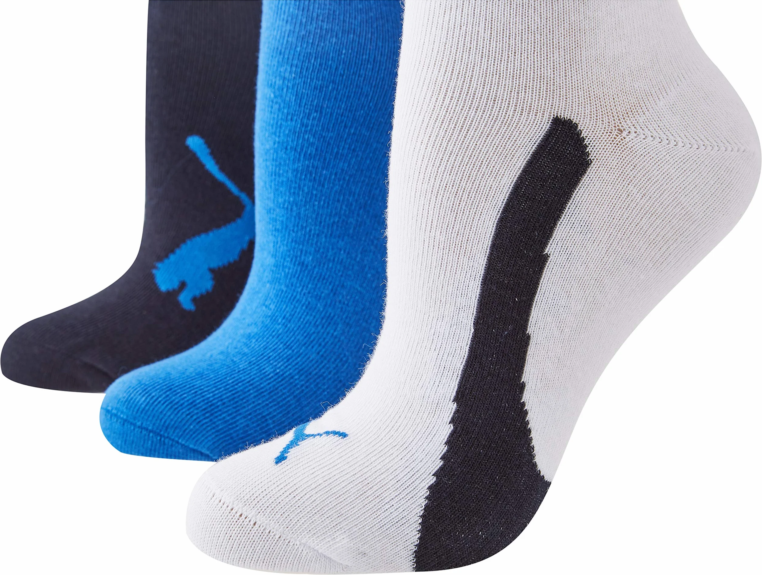 PUMA Unisex skarpety dziecięce (3 sztuki), granatowy/biały/Strong Blue, 39-42