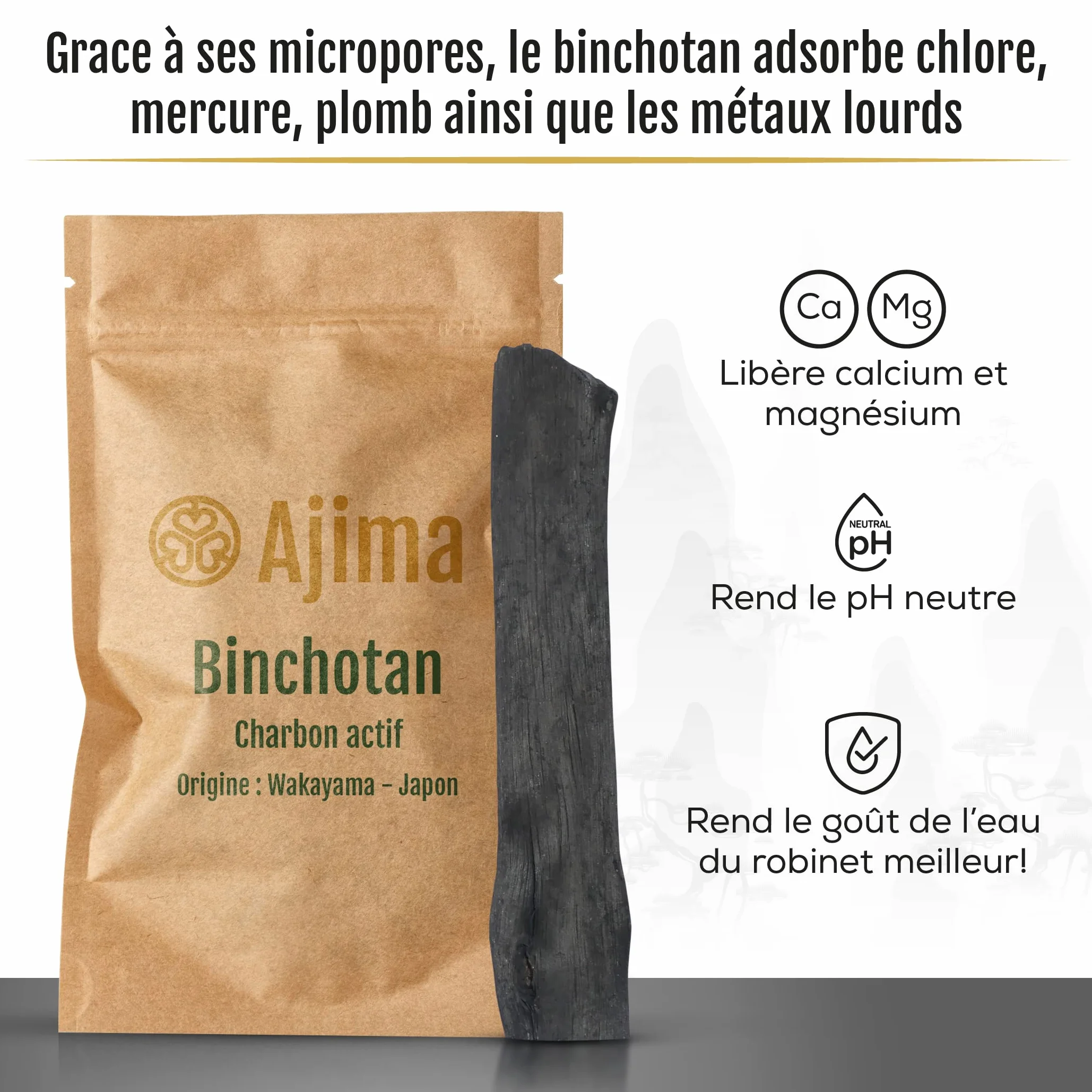 Bio Węgiel Aktywny Oczyszczacz Wody x 3 - Binchotan Naturalny Filtruje 1,5 L