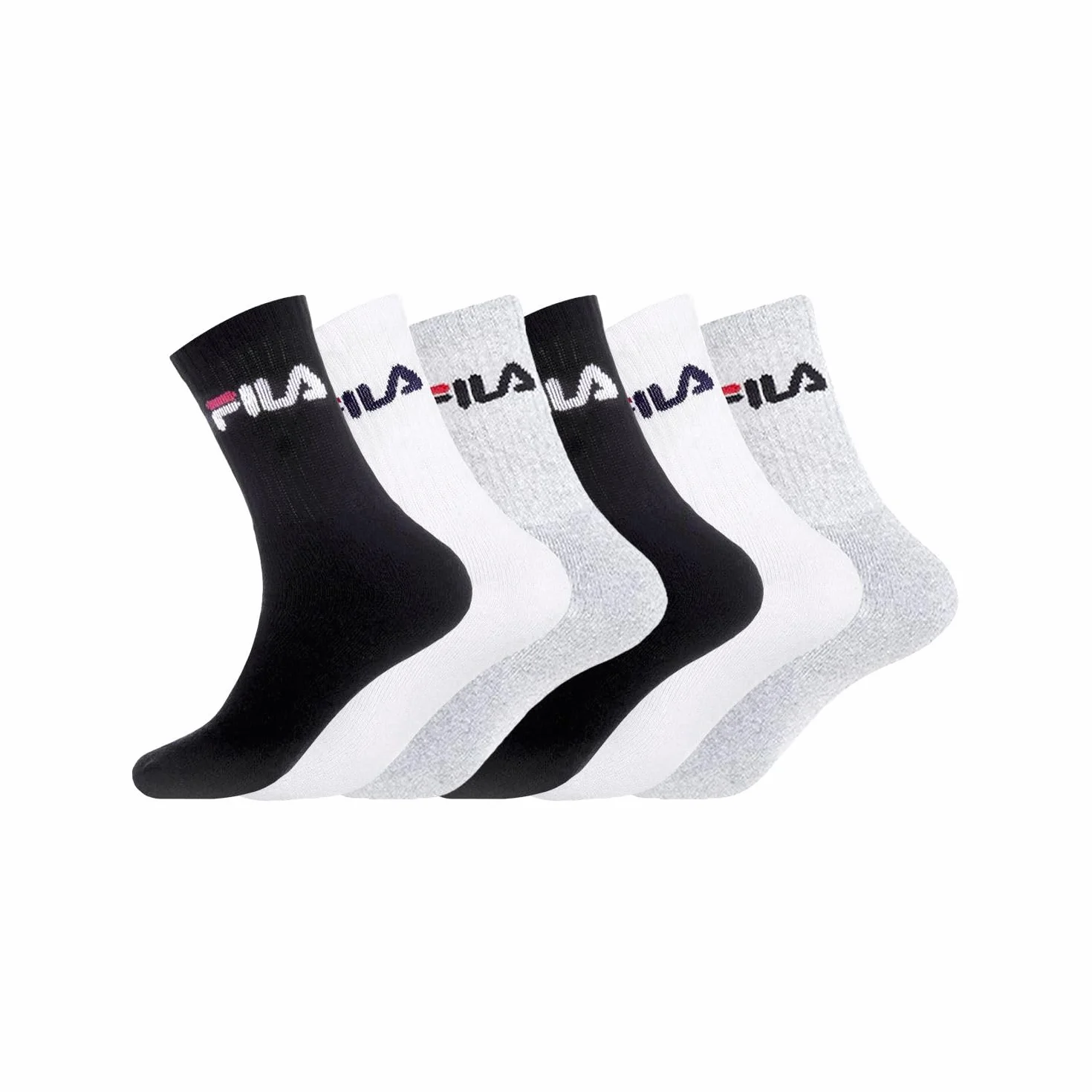 Fila Mężczyźni Am/Tnx6 Skarpetki, Wielokolorowy, 39-42 EU