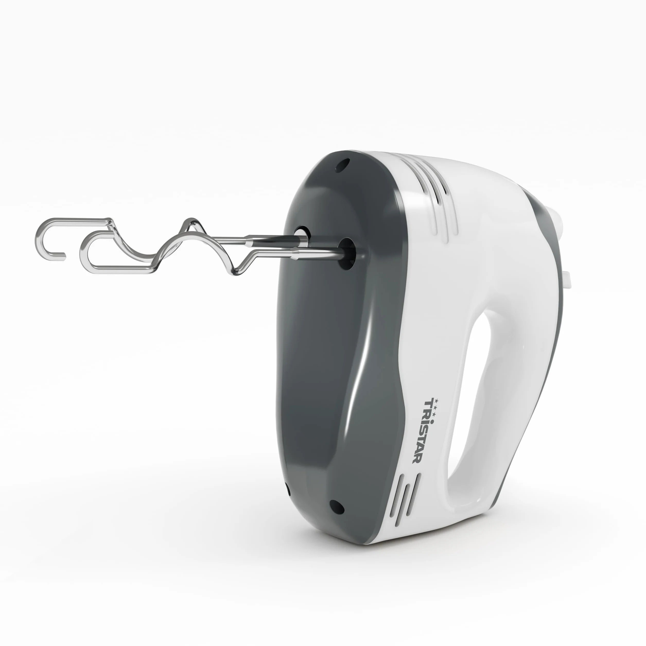 Tristar Batidora manual, 5 Velocidades Ajustables, 200 W, Diseño Ergonómico, Accesorios de Acero Inoxidable, Piezas Aptas para Lavavajillas, BPA Free, Compacta y Fácil de Usar, MX-4203