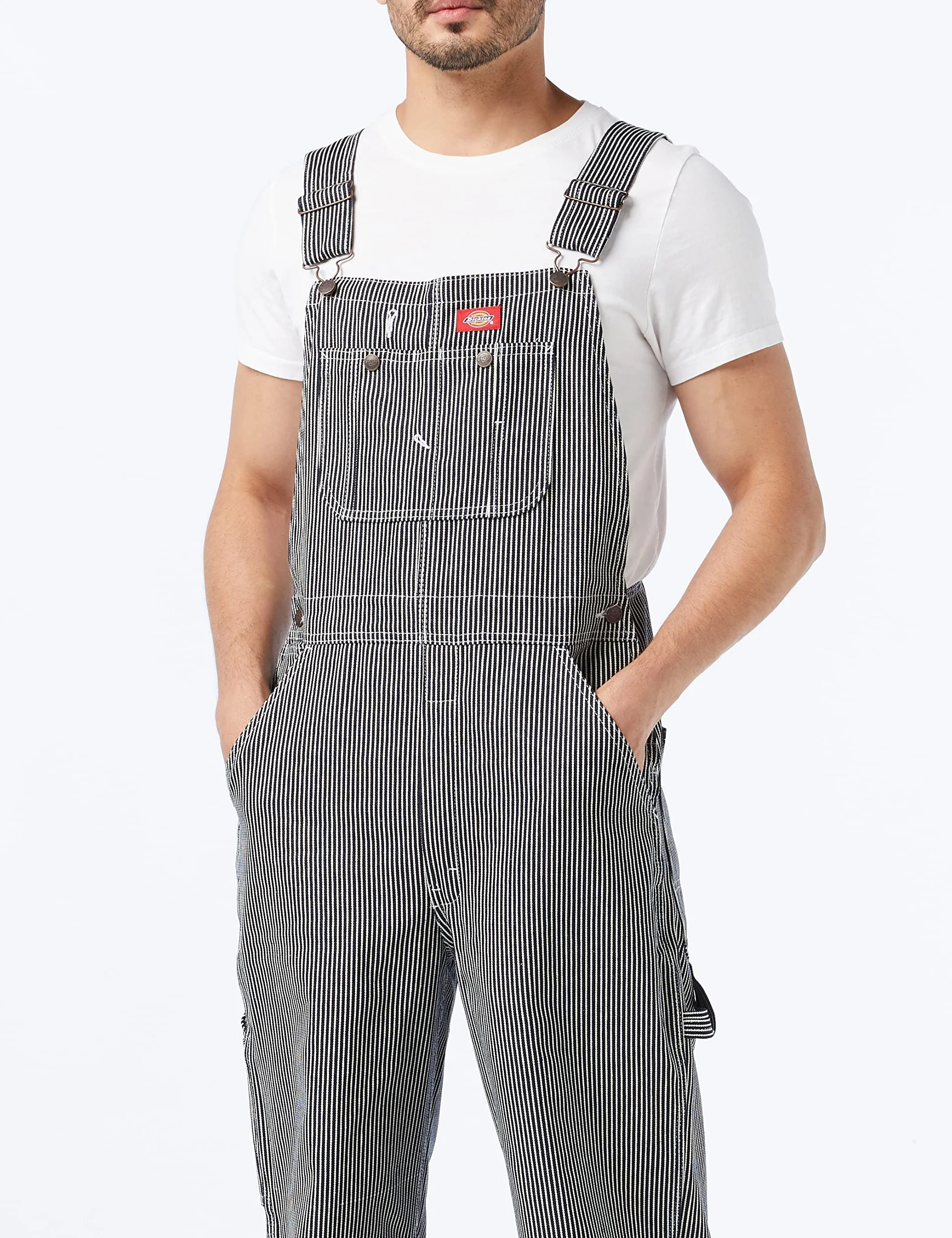 Dickies Kombinezon męski na szelkach, Hickory Stripe, 32W / 32L