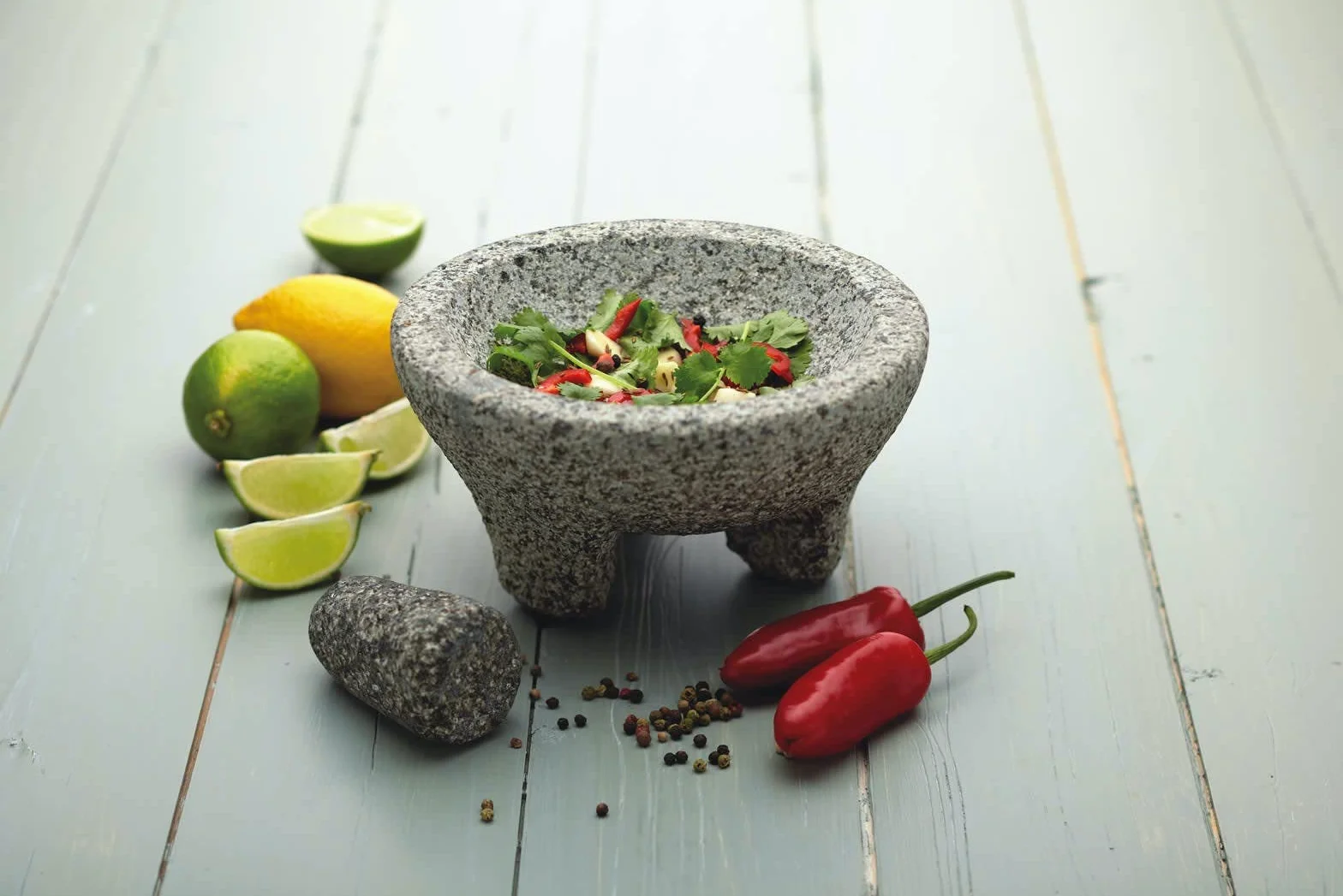 KitchenCraft zestaw moździerzy i tłuczków granitowy 20 cm szary