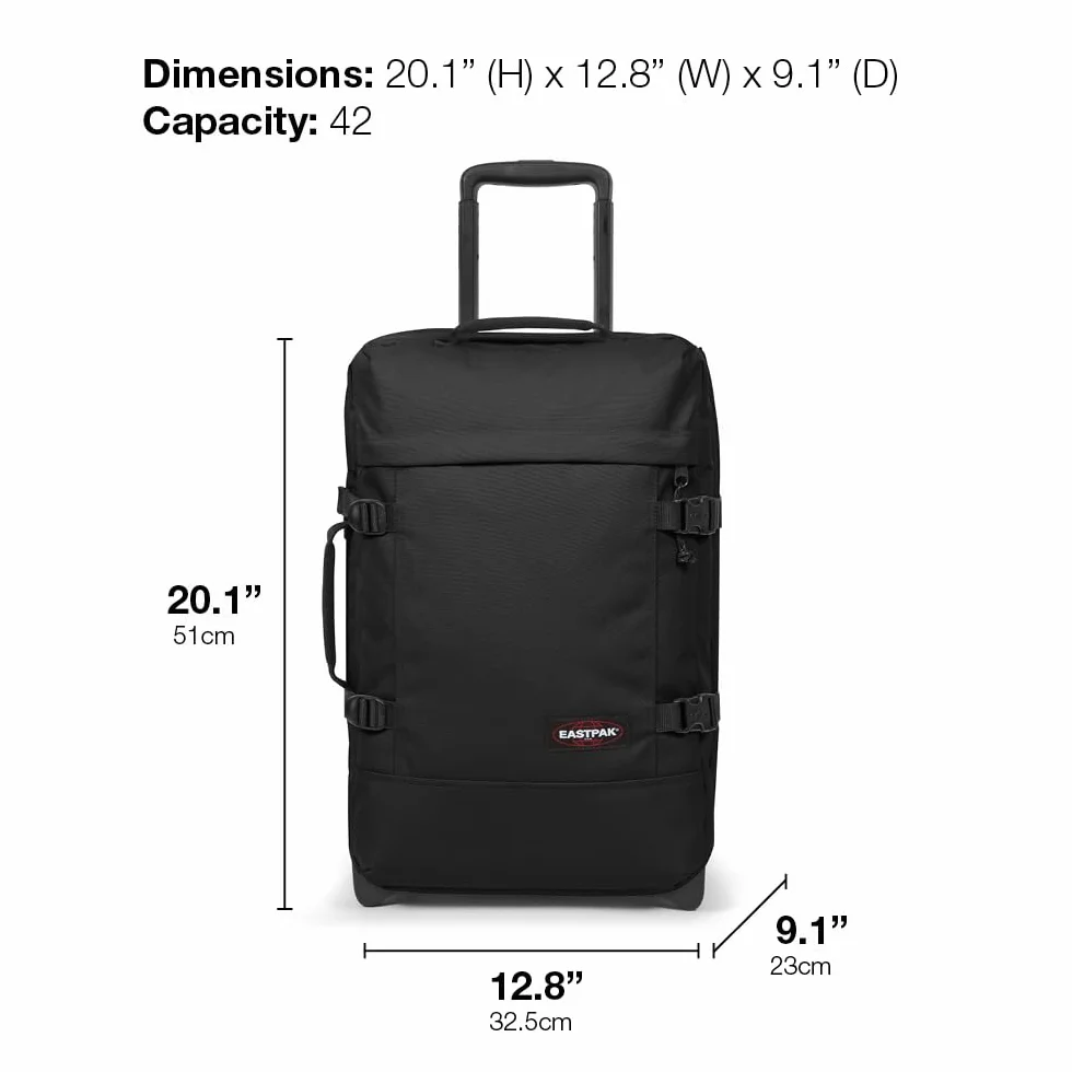 EASTPAK Tranverz S Kontrastprblack bagaż na kółkach, Kontrastprblack, Jeden rozmiar, EASTPAK TRANVERZ S KontrastPrczarny bagaż na kółkach
