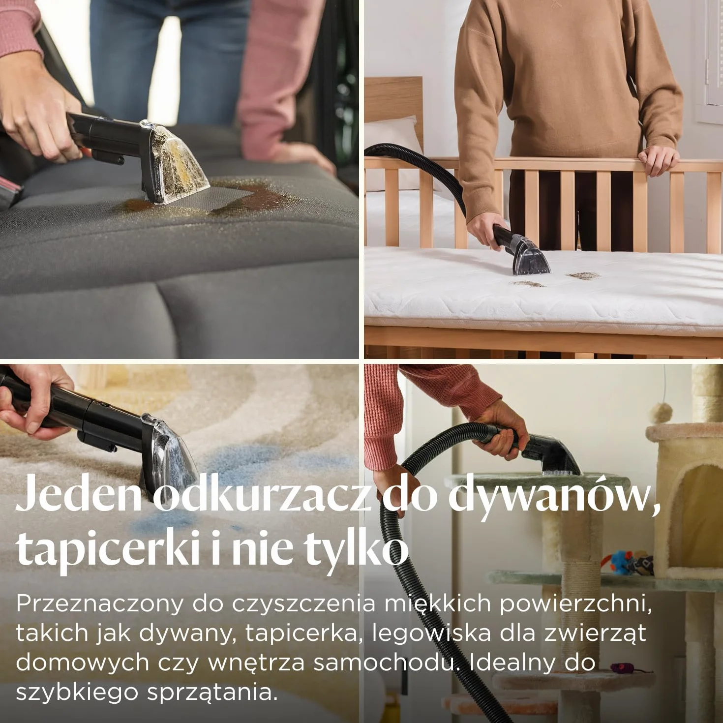 BISSELL SpotClean ProHeat Advanced 3924N, Odkurzacz piorący do tapicerki, 1125W, Przewodowy
