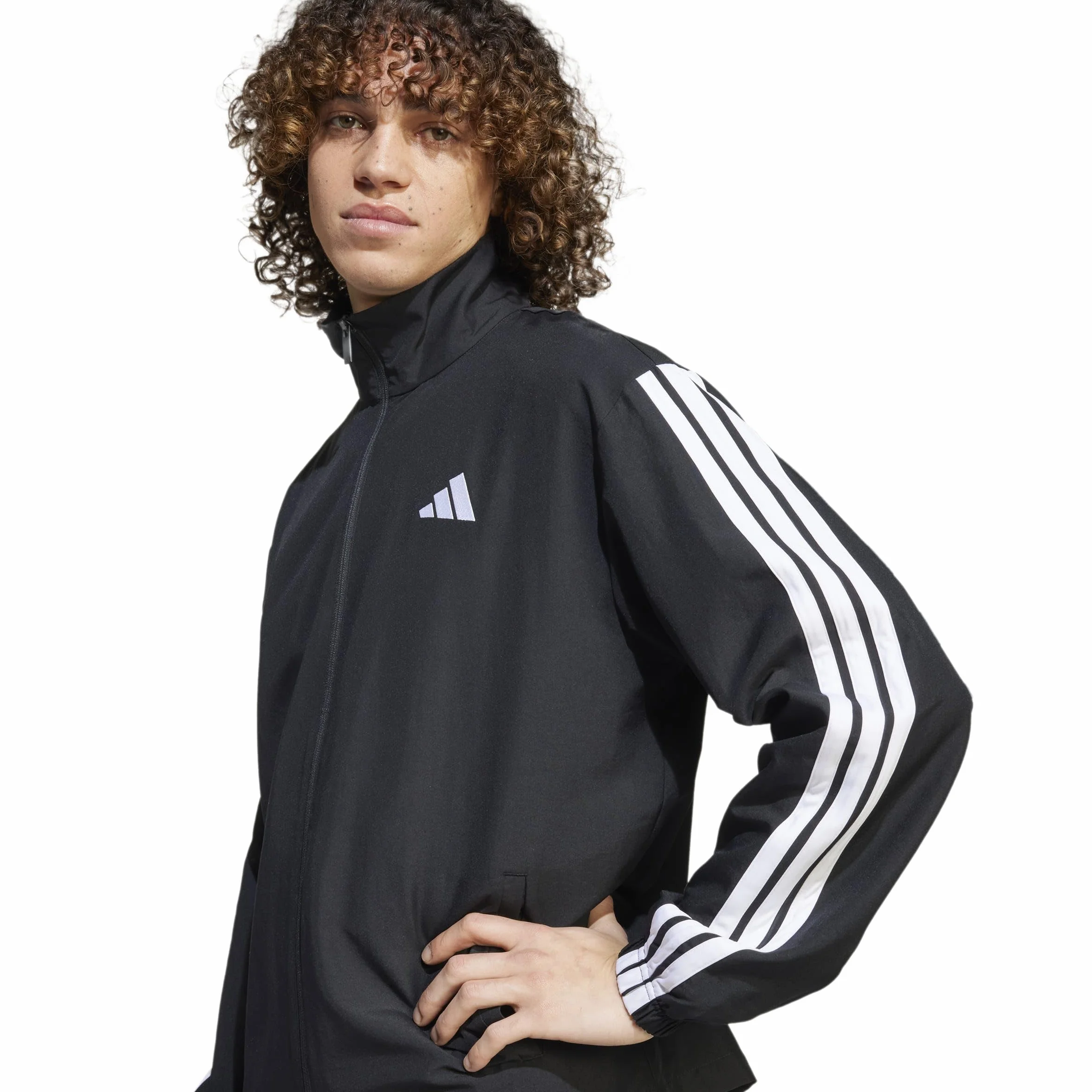 adidas Mężczyźni 3 STRIPES WOVEN TRACKSUITS, black, XL