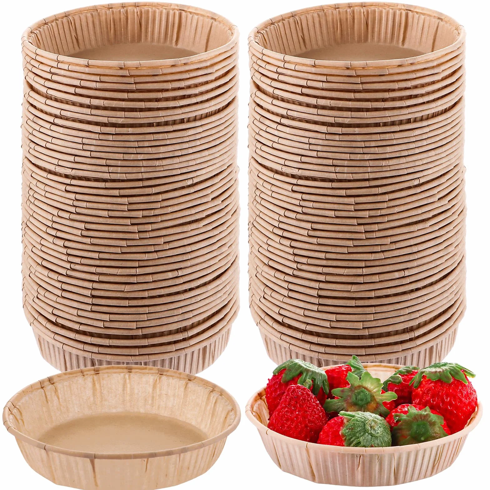 200 sztuk foremek do torteletów, 10 cm, małe foremki do muffinek, papierowe foremki do tarta, do pieczenia, mini muffinek, do puddingu