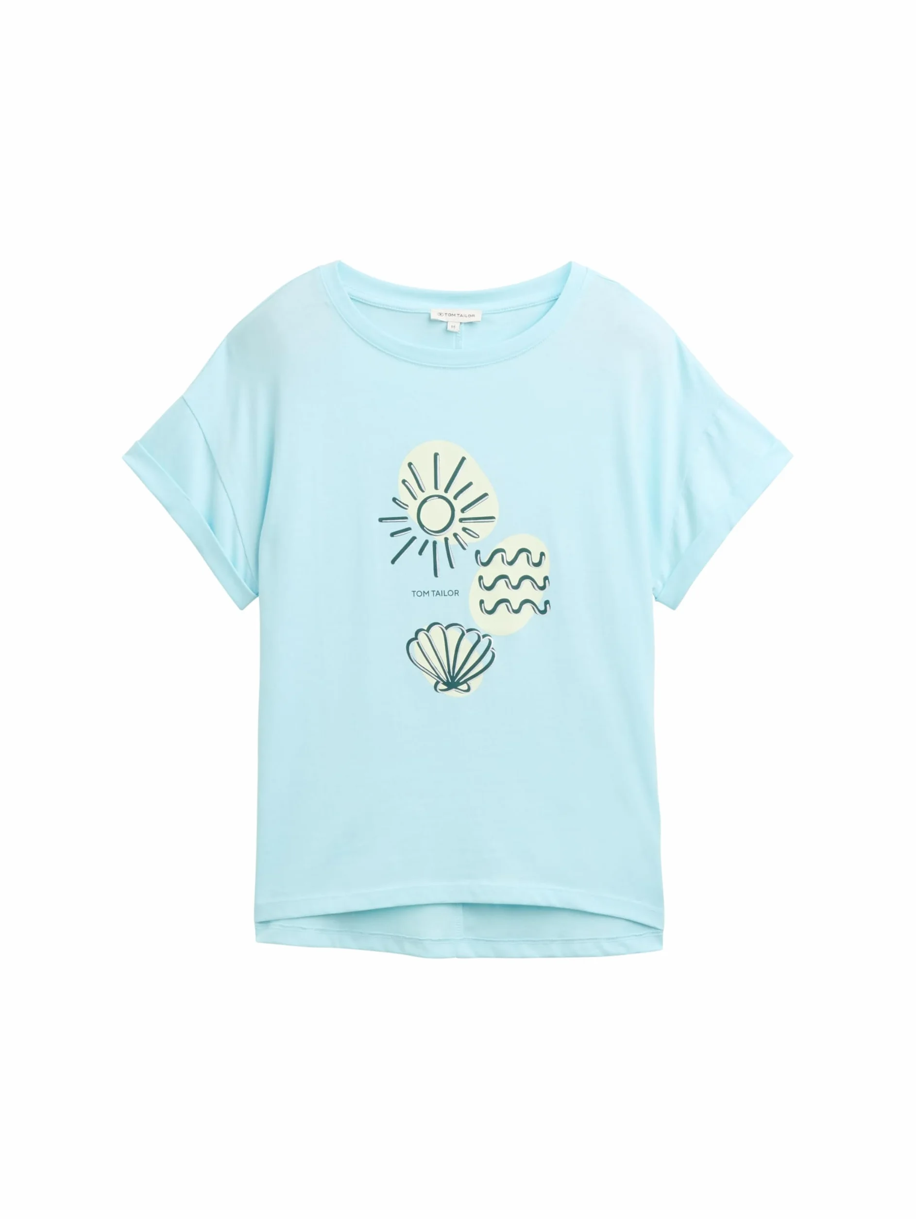 TOM TAILOR T-shirt damski, 37748 - Icy Blue, M