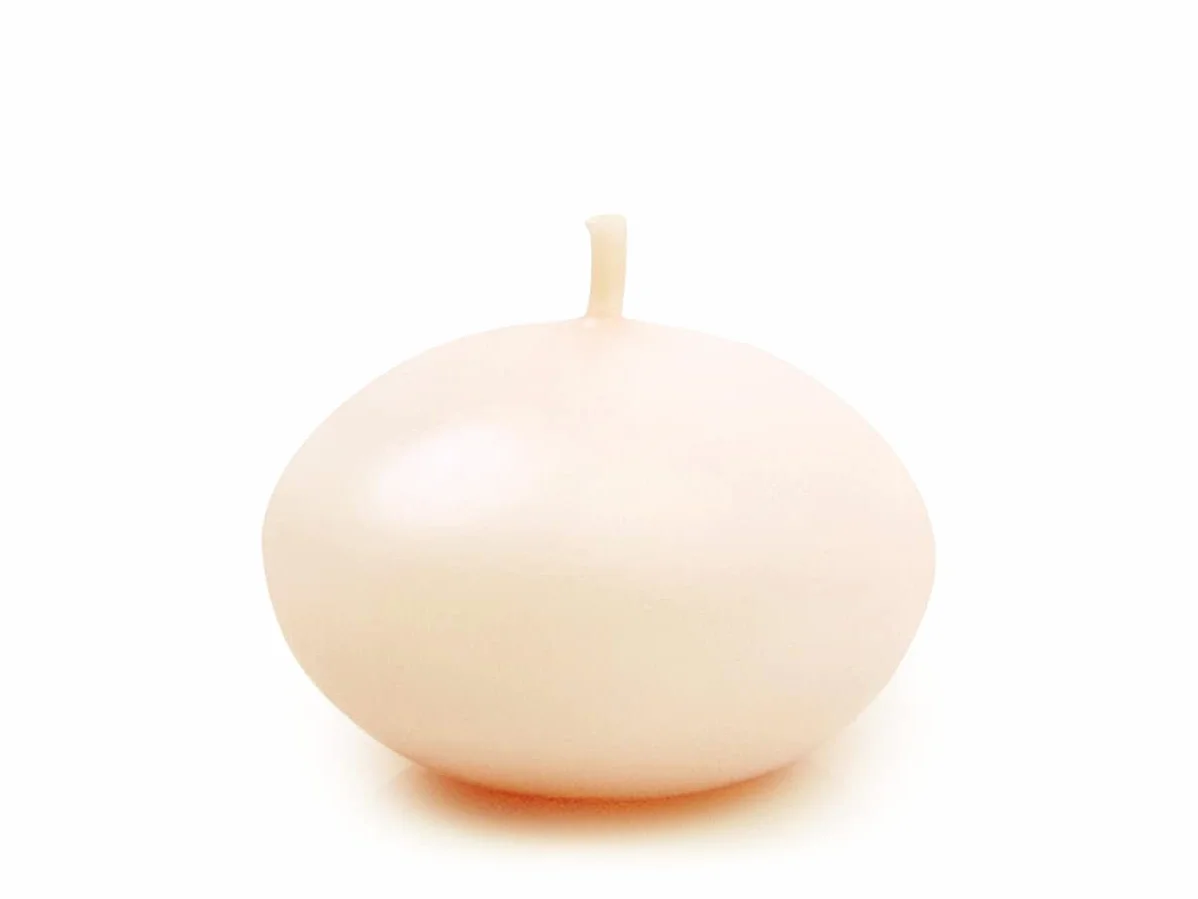 PartyDeco Świeczka Pływająca Dysk Zestaw Kremowa do Wazonu Dekoracja Stołu Tealight Podgrzewacze