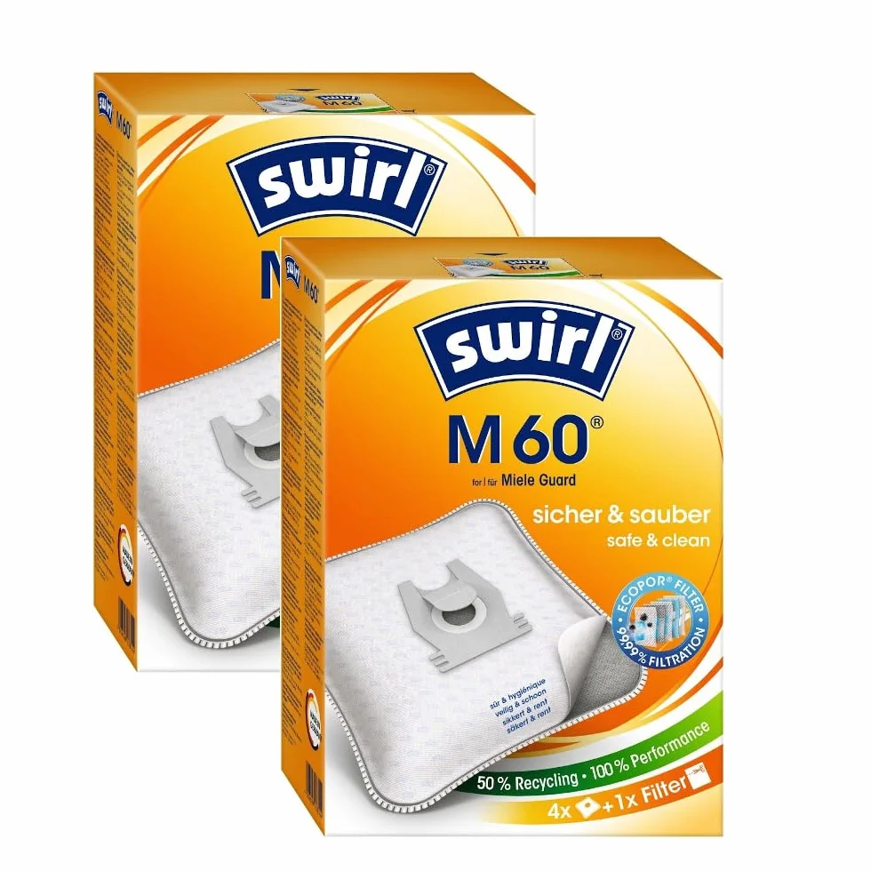 Swirl M60 worki do odkurzacza Miele Guard L1 M1 S1 TU CO S8380