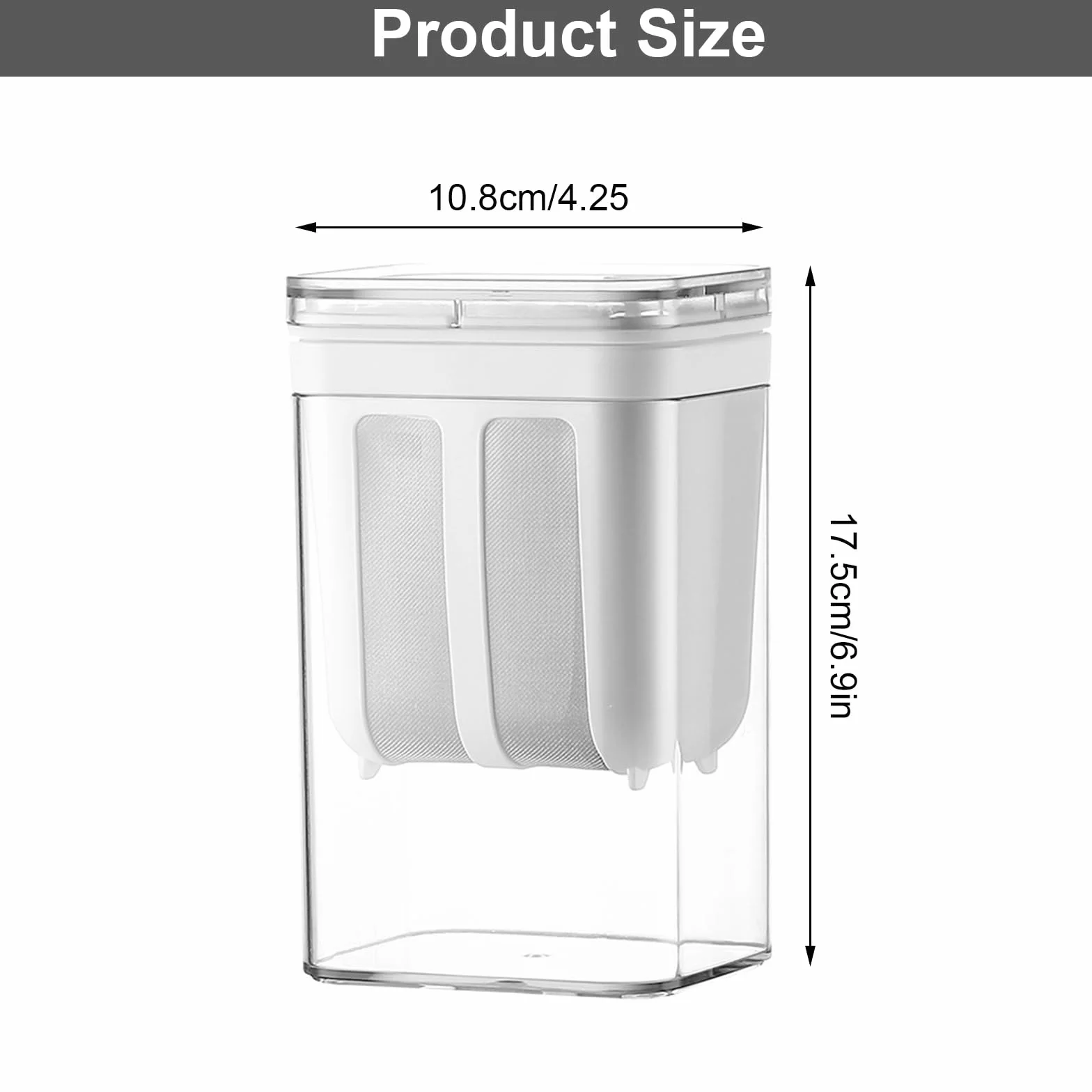 Grecki przyrząd do jogurtu, 1100 ml, separator serwatki z sitkiem ze stali nierdzewnej i pokrywką, do filtrowania soku, sera mlecznego, nadaje się do prania