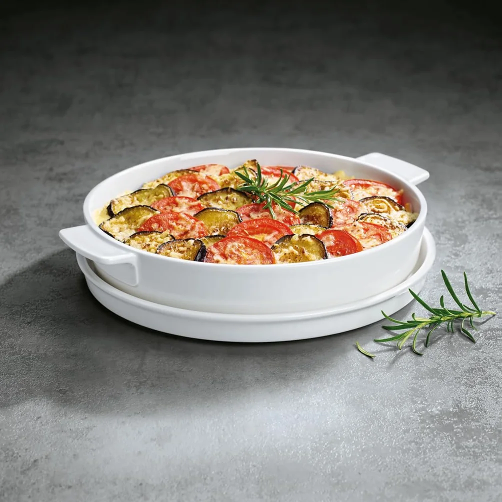Villeroy & Boch Clever Cooking okrągłe naczynie do pieczenia 28 cm porcelana biała