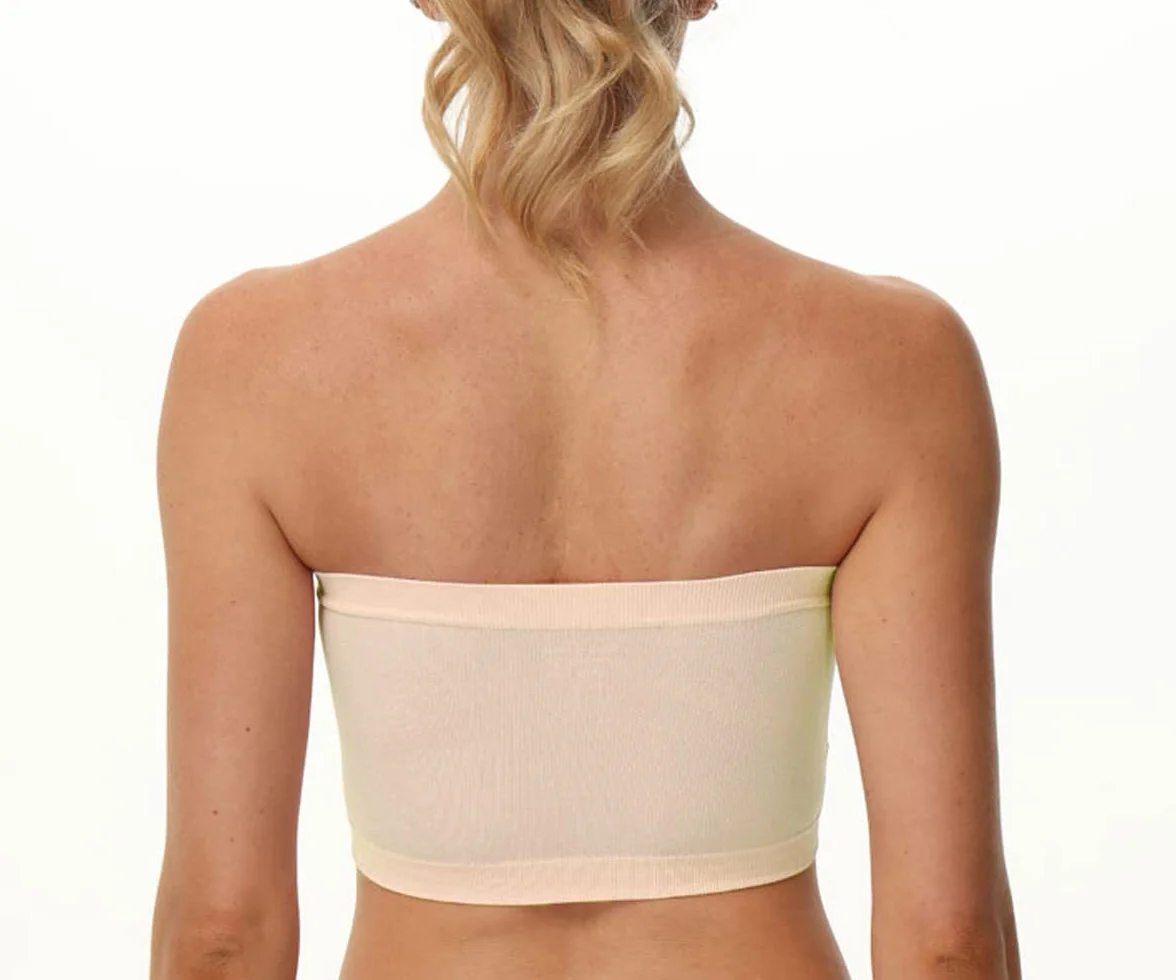 Zestaw damskich biustonoszy Bandeau Top, duże rozmiary, bez ramiączek, push-up, z wkładkami, 3 sztuki w opakowaniu