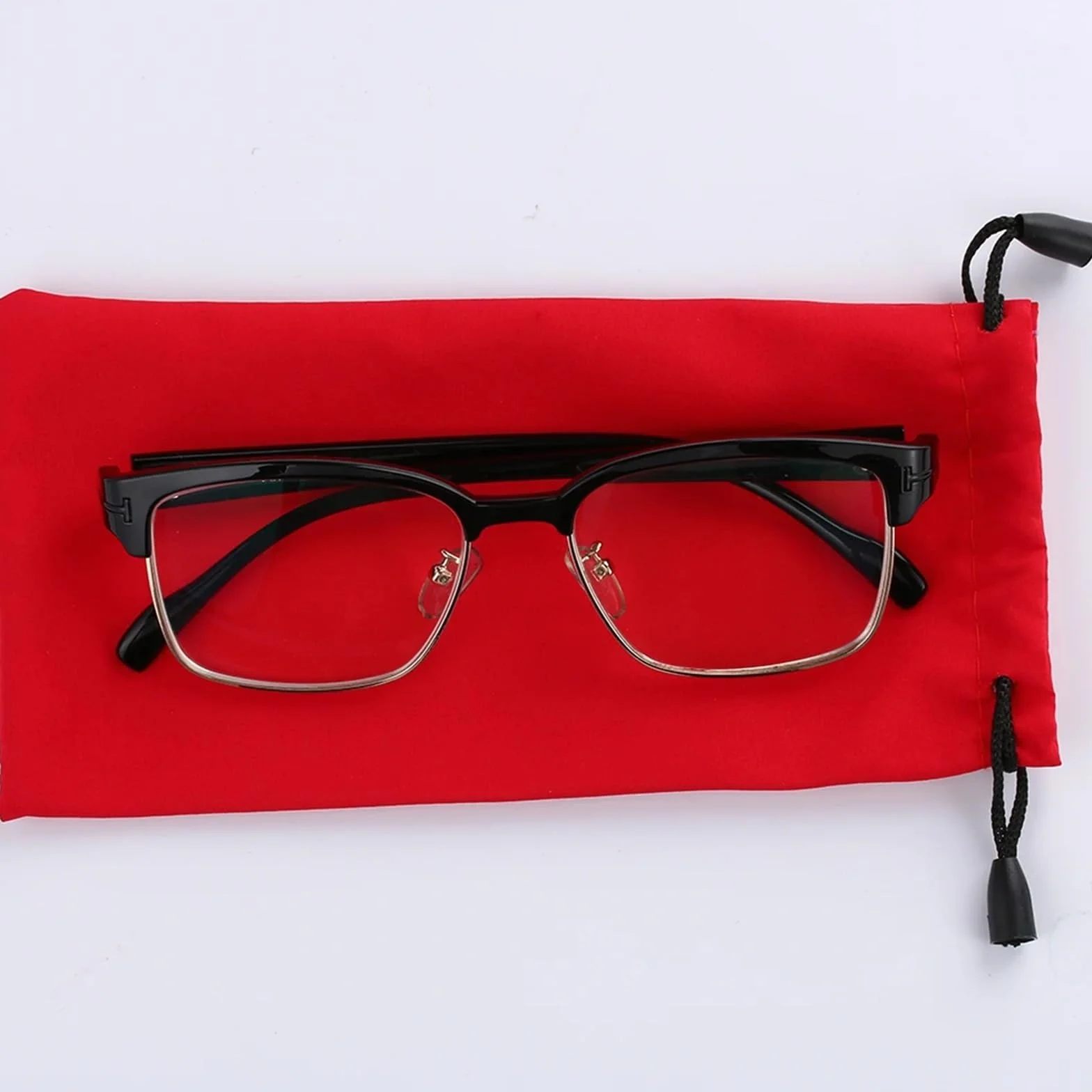 Etui na okulary 50 szt. Miękkie etui przeciwsłoneczne ze sznurkiem. Okulary z tkaniny. Akcesoria do okularów