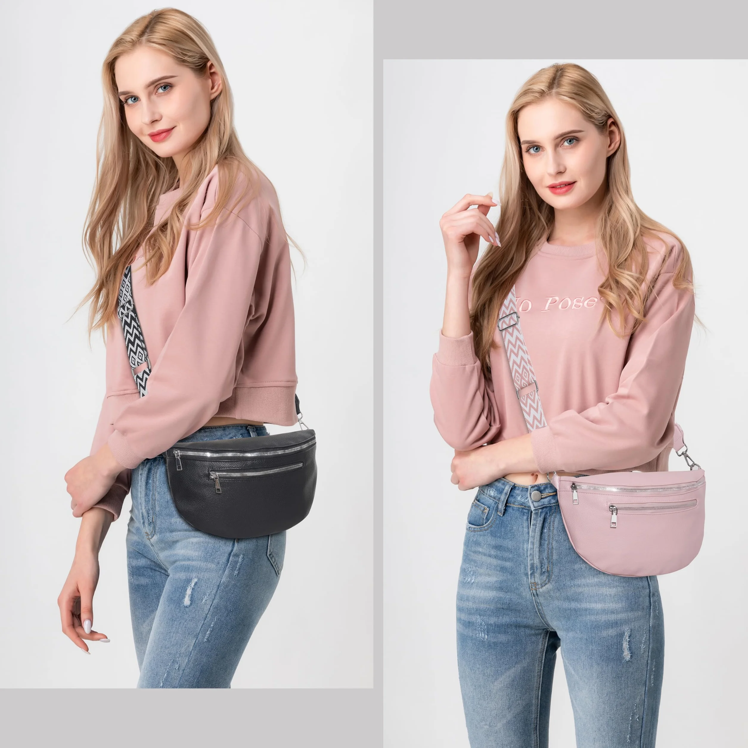 Torby crossbody dla kobiet torebki ze skóry PU torba na ramię z regulowanym szerokim paskiem torby na ramię dla kobiet dziewcząt podróże zakupy do pracy na co dzień
