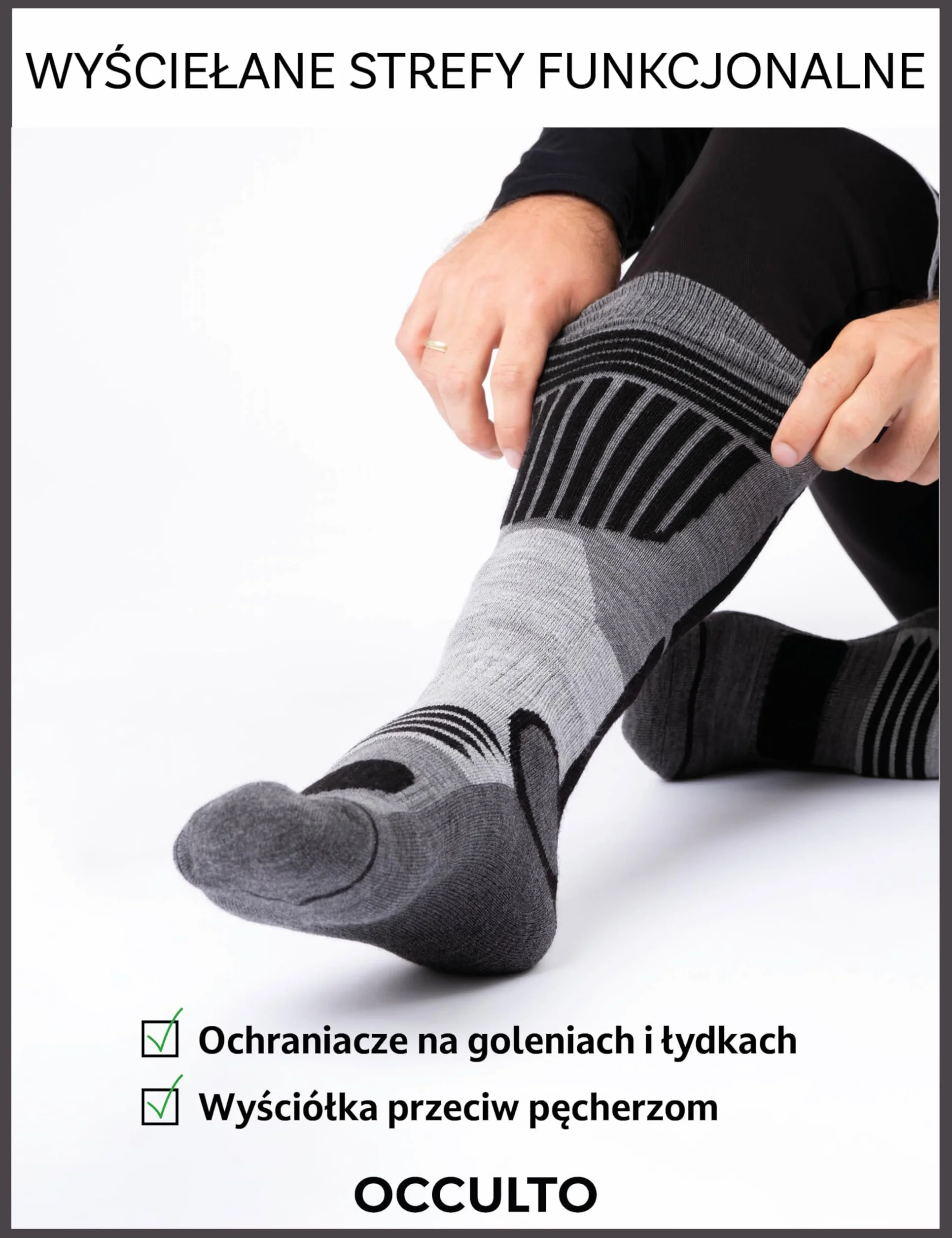 Occulto skarpety narciarskie męskie 2 pack, 4 pack (model: Felix)