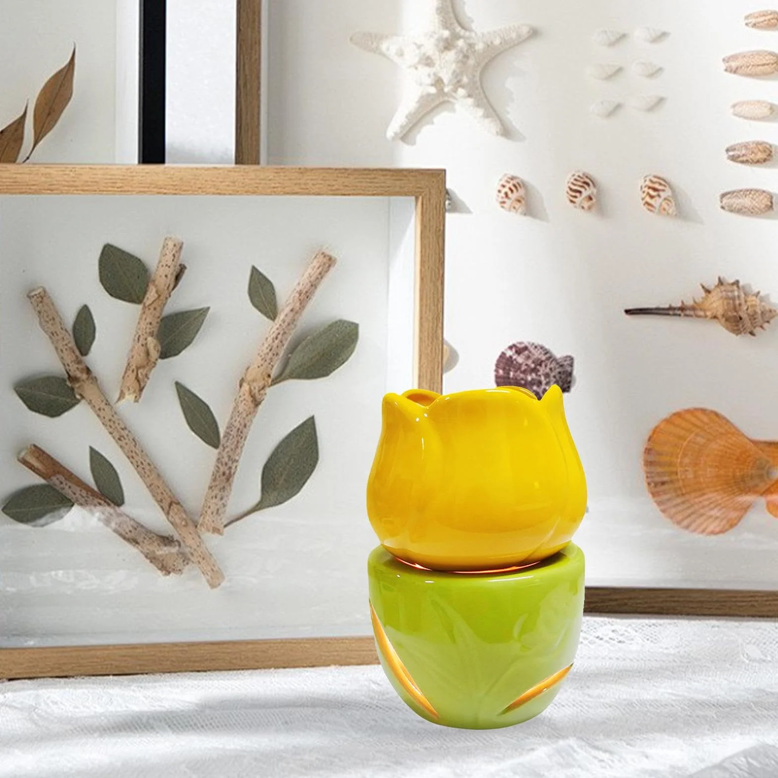 Świecznik na podgrzewacze, ceramiczny palnik olejowy, dyfuzor do świec, topiący wosk, podgrzewacz zapachowy, świecznik, topiący wosk na podgrzewacz, ceramiczny podgrzewacz do świec, palnik olejków