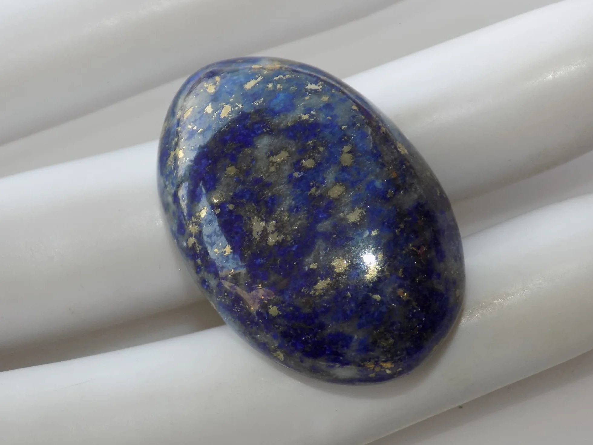 Lapis Lazuli, owalny kształt kaboszon, naturalna biżuteria tworzenie kamienia szlachetnego, 49 karatów, 30 x 20 x 8 mm DR-2017, 30x20x8mm, kamień szlachetny, Niebieski Lapis Lazuli