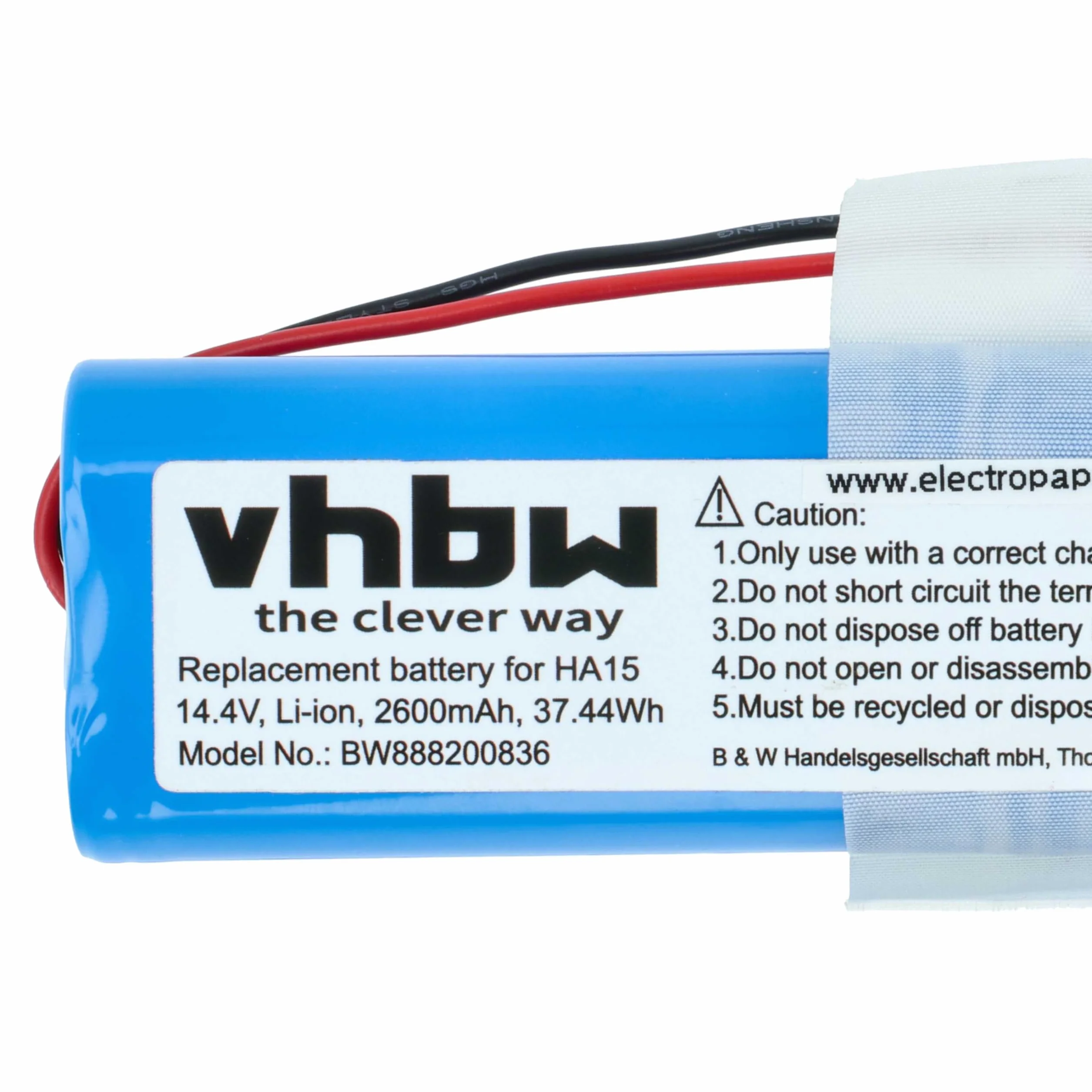 vhbw Akumulator kompatybilny z odkurzaczem Medion MD 18500, 18501, 18600 Staubsauger Home Cleaner robot domowy (2600mAh, 14,4V, Li-Ion)