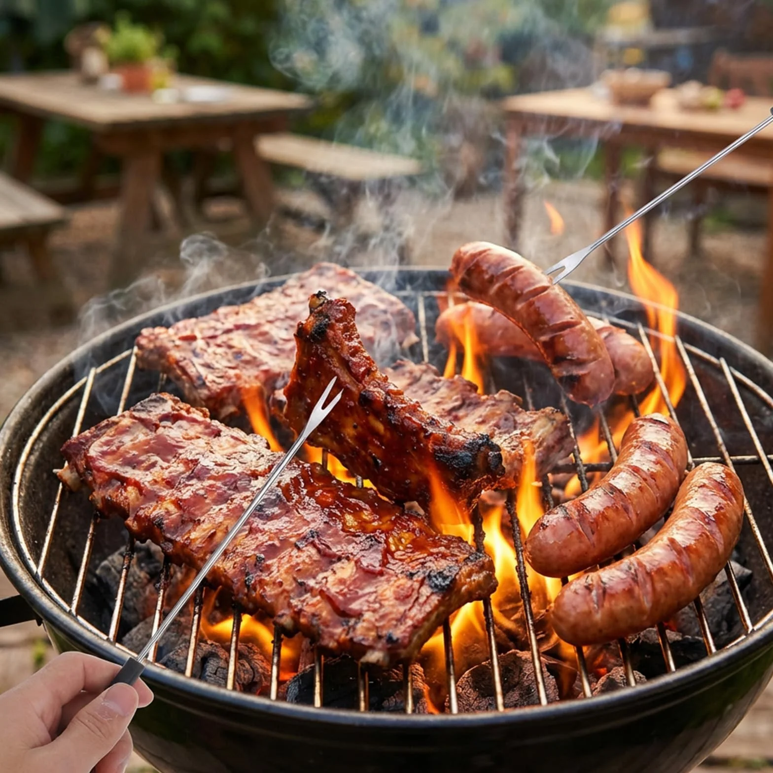 Widelce do fondue ze stali nierdzewnej szpikulce z uchwytem do sera ogniska grillowania