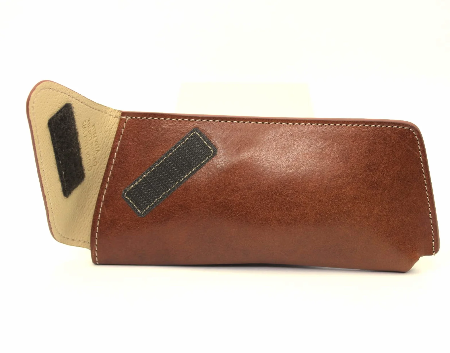 Generisch GIUDI ® etui na okulary, skóra, koniak, 19x10x2,5