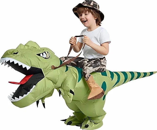 FXICH Nadmuchiwany kostium Dion dla dorosłych dinozaura, kostium dinozaura, kostium karnawałowy, imprezę, dinozaur, kostium dla mężczyzn i kobiet