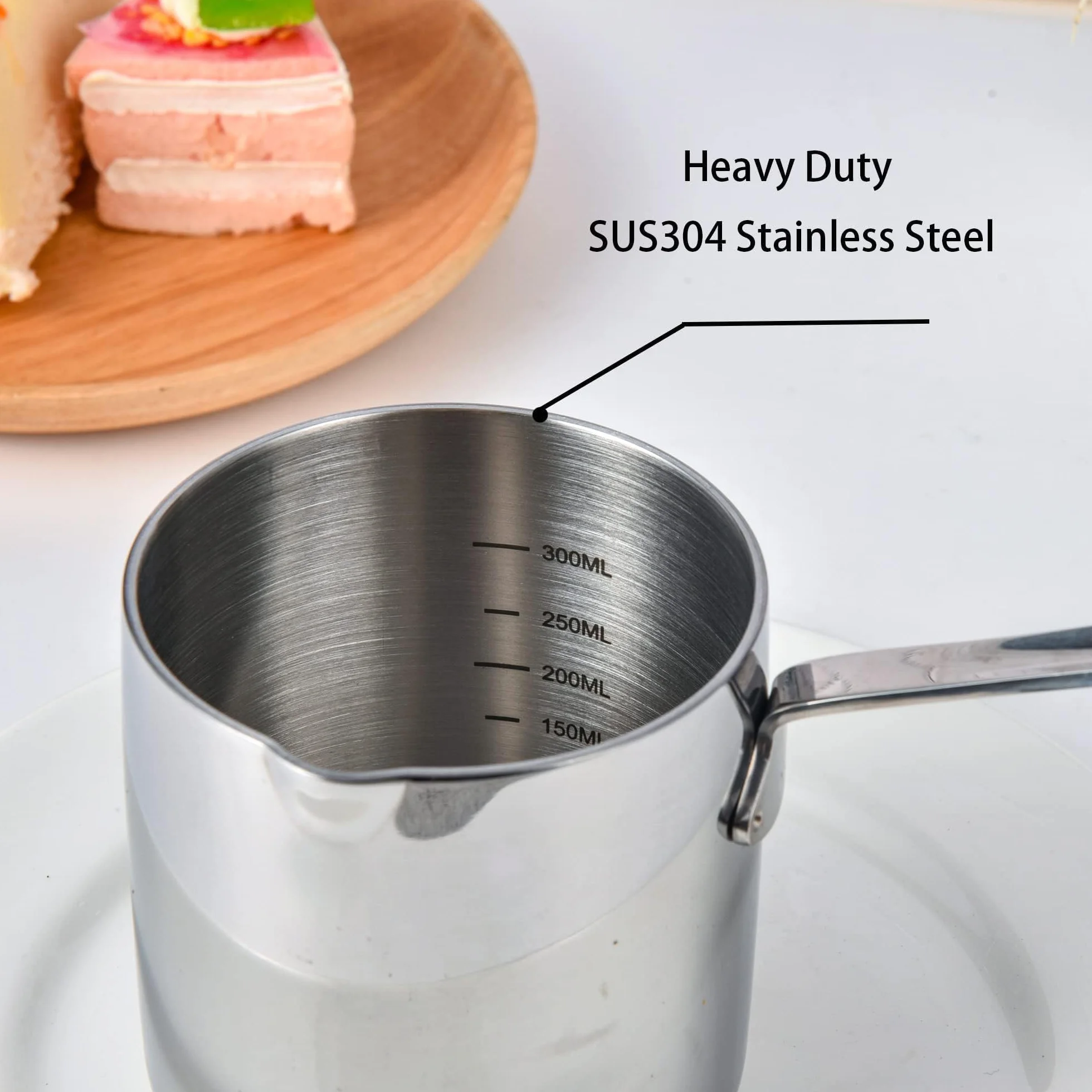 IMEEA Turecki dzbanek do kawy 300 ml ze stali nierdzewnej 18/10