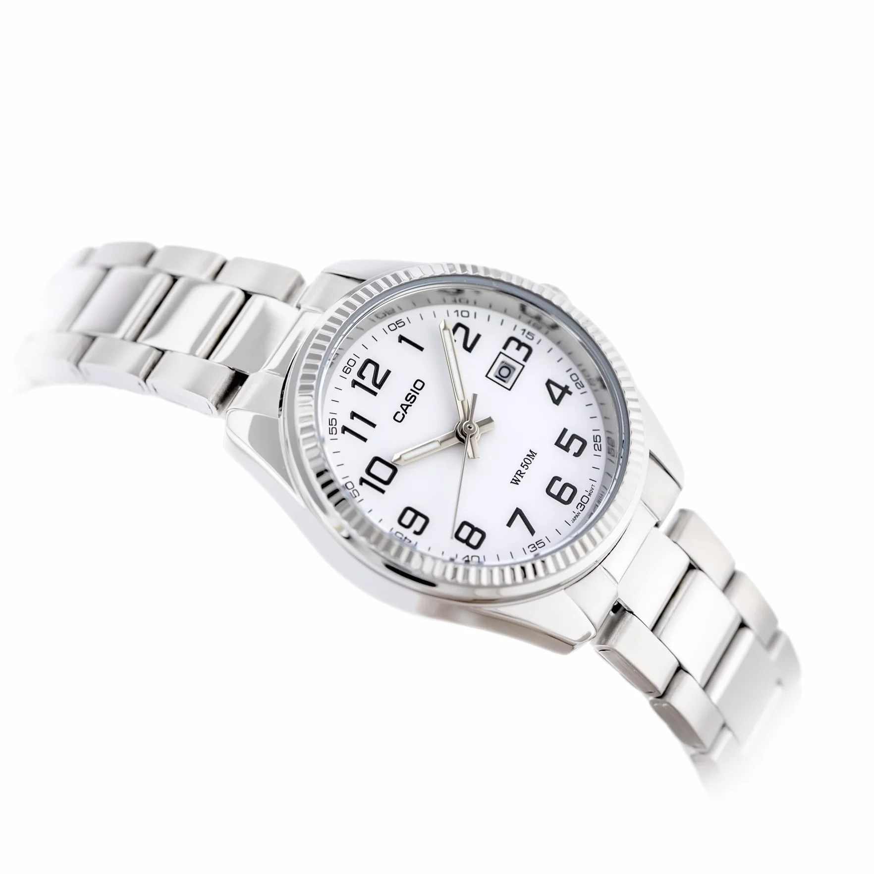 Casio damski analogowy kwarcowy zegarek na rękę ze stali nierdzewnej