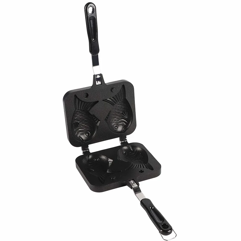 Aki, Japońska Forma do Naleśników, Taiyaki Plancha, Taiyaki, Patelnia do Ciasta Rybnego, Ryba Elektryczna Gofrownica Nonstick Pieczenia Gofrownica Pan z 2-stronnym Kształtem Ryby