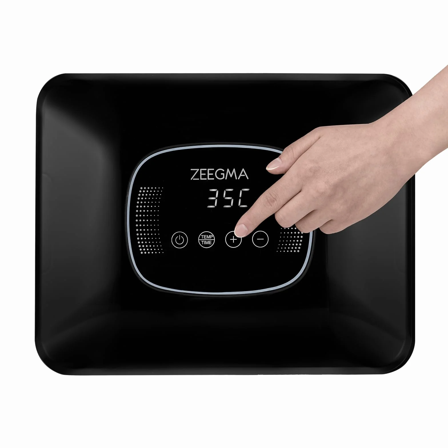 Zeegma Dry Chef Pro Suszarka do Żywności do Grzybów, Owoców i Warzyw, Termoobieg dla Suszenia, Regulacja Temperatury 35–70°C co 5°C, Timer 72 h, Panel LCD, Auto Wyłączanie, Przezroczyste Sita, 6 Sit
