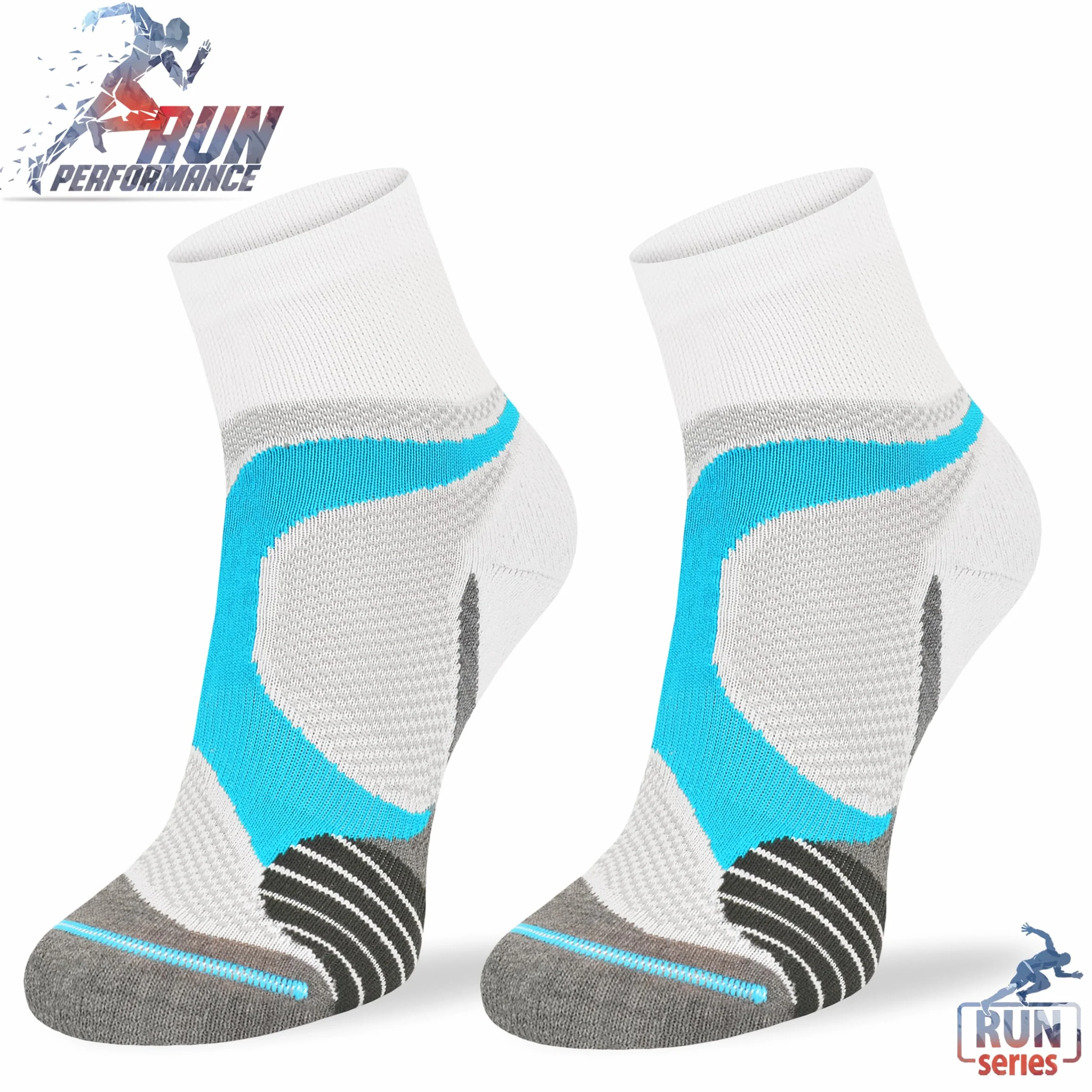 COMODO TECHNICAL SOCKS - Skarpety Do Biegania i Joggingu - Szybkoschnące, Lato, z Włókna Coolmax, Wygodne, Oddychające, Na Co Dzień, Trwałe, Komfortowe - RUN4