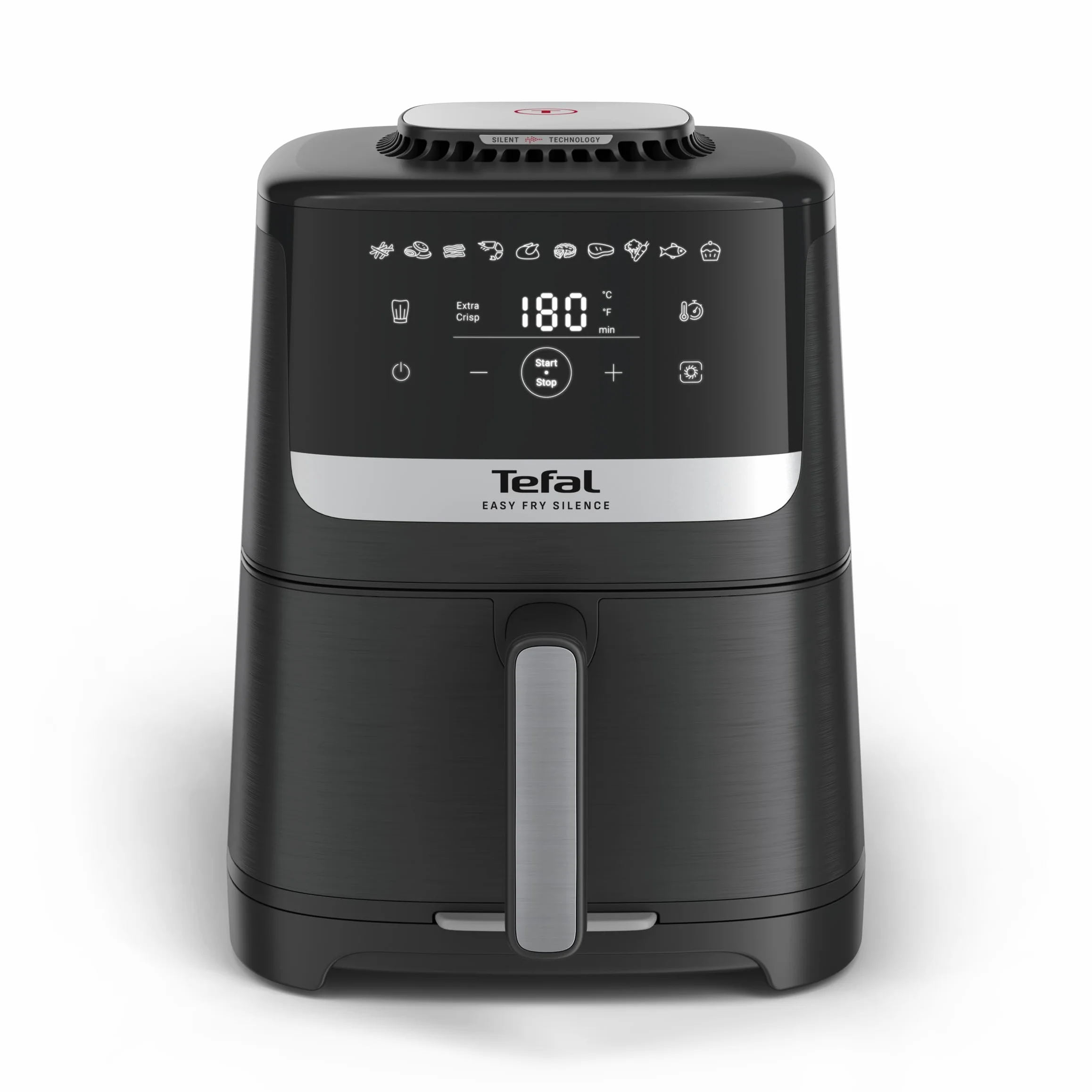 TEFAL EY5528 Frytkownica beztłuszczowa Easy Fry Silence 1670W 5l 40-220°C czarna
