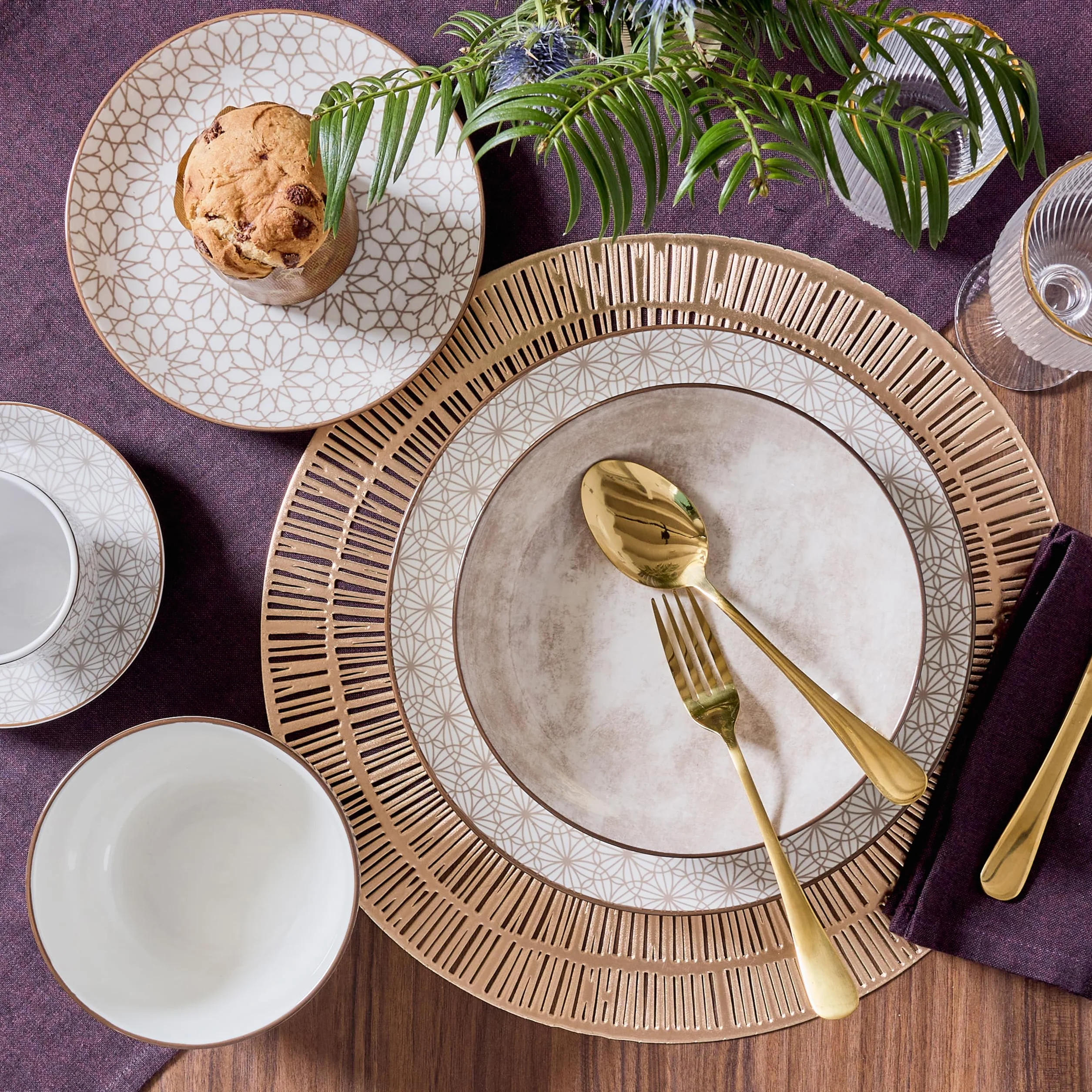 Tognana Habana 18-częściowy zestaw obiadowy porcelana beżowa