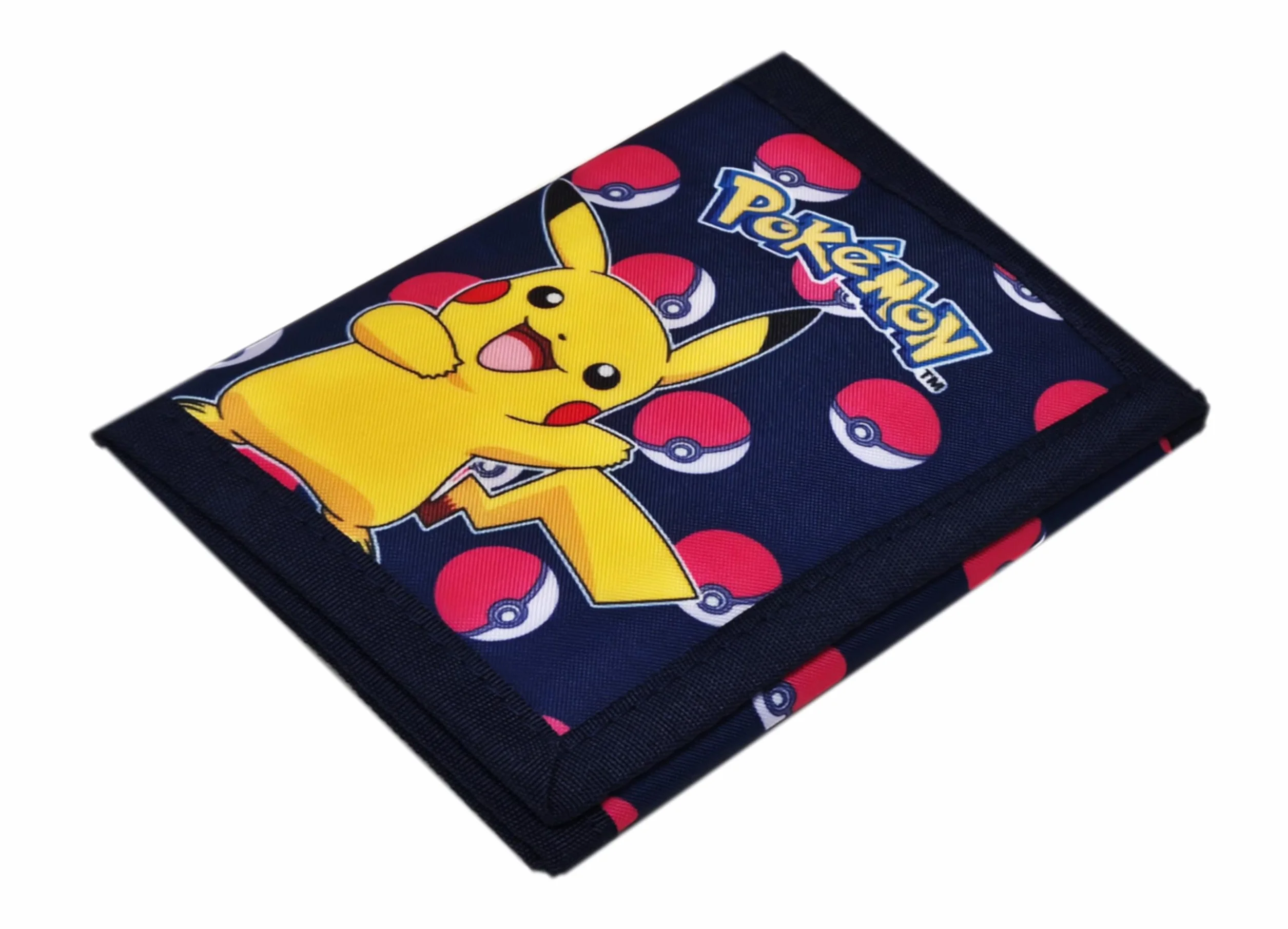 Theonoi Pokémon portfel dziecięcy z motywem Pikachu i Pokéball – oficjalny artykuł dla fanów portfel z kieszenią na monety i zapięciem na rzepy dla chłopców i dziewczynek