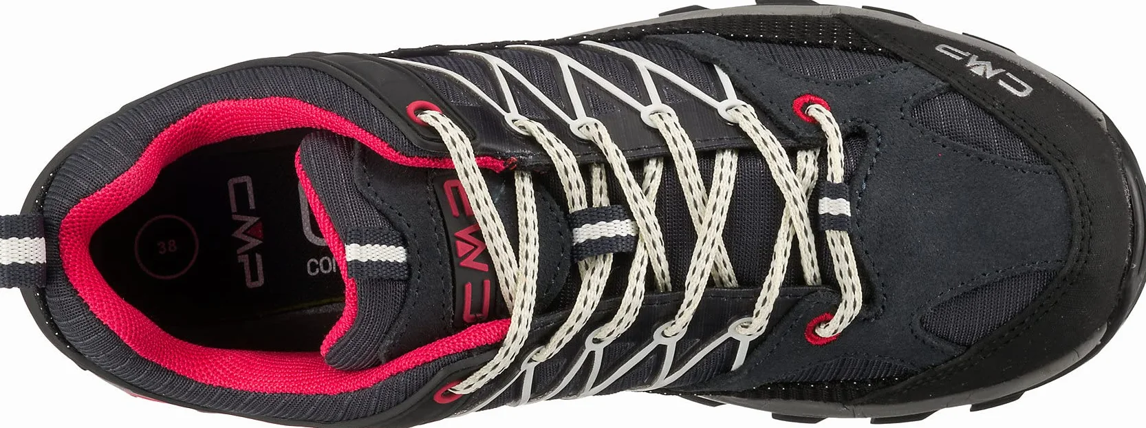 CMP Rigel Low Wmn Shoe Wp półbuty trekkingowe damskie, Antracite Off White, 37 EU