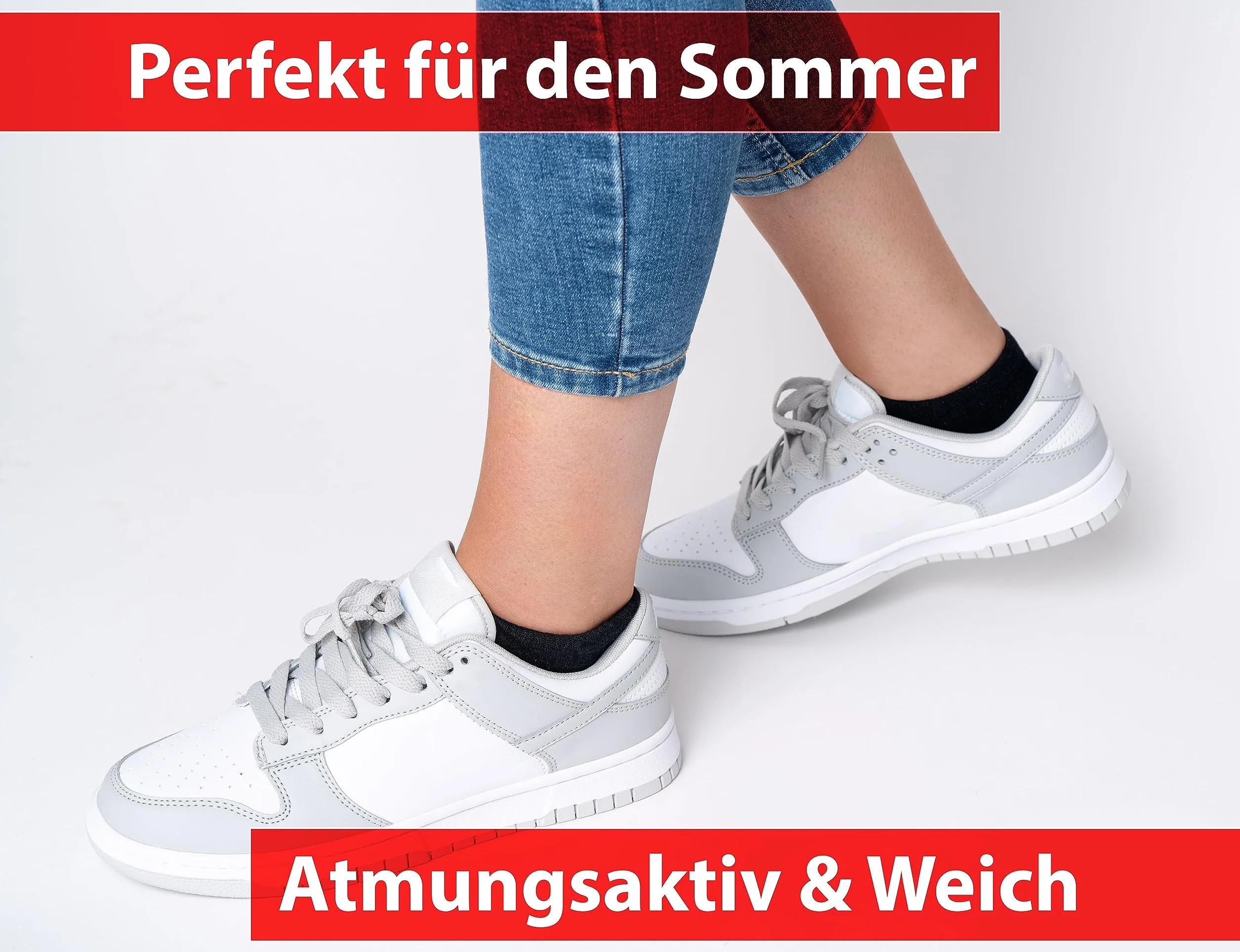 Skarpetki męskie do trampek, 10 par, kolor czarny, 5% elastan, 95% bawełna, unisex