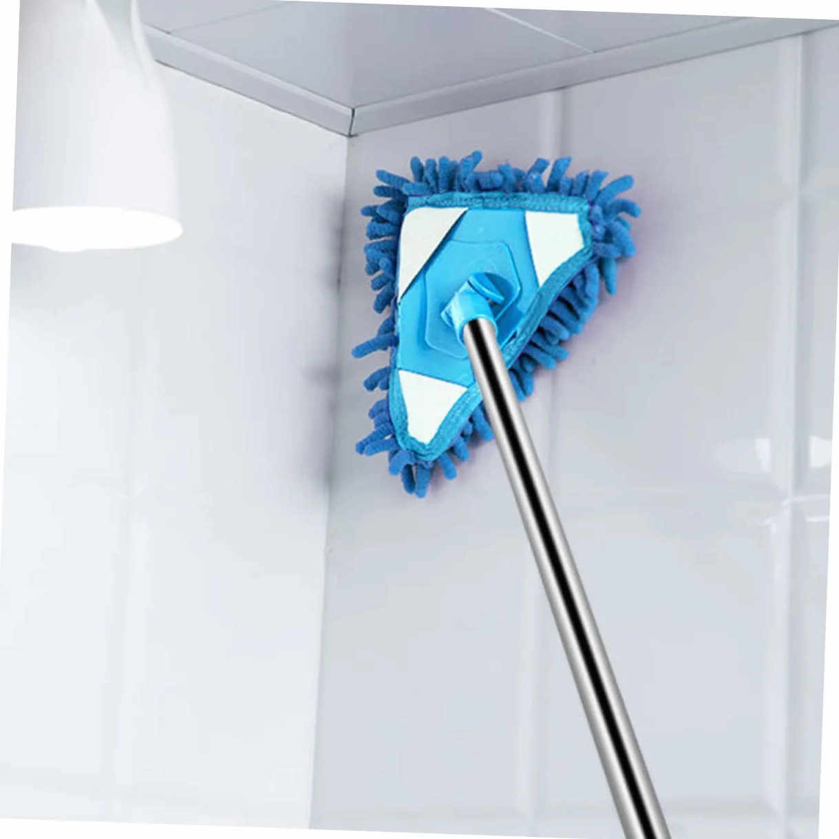 Gatuida 2 Szt Teleskopowy Trójkątny Mop Środek Do Czyszczenia Wanny Teleskopowy Mini Mop z Mikrofibry Ściereczka z Mikrofibry Płuczka Nastawny Brzdąc Szczotka Do Mycia Samochodu Plastikowy