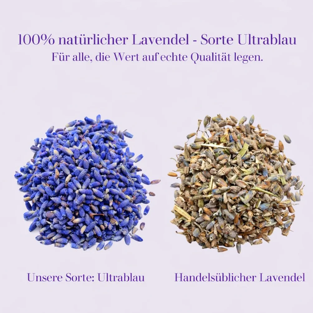 Lavoire 16 x 6 g lawendowe torebki zapachowe – kulki na mole – naturalne zwalczanie moli – ochrona przed molami – pułapka na mole – długotrwały zapach, trwały i uspokajający – 100% suszona lawenda