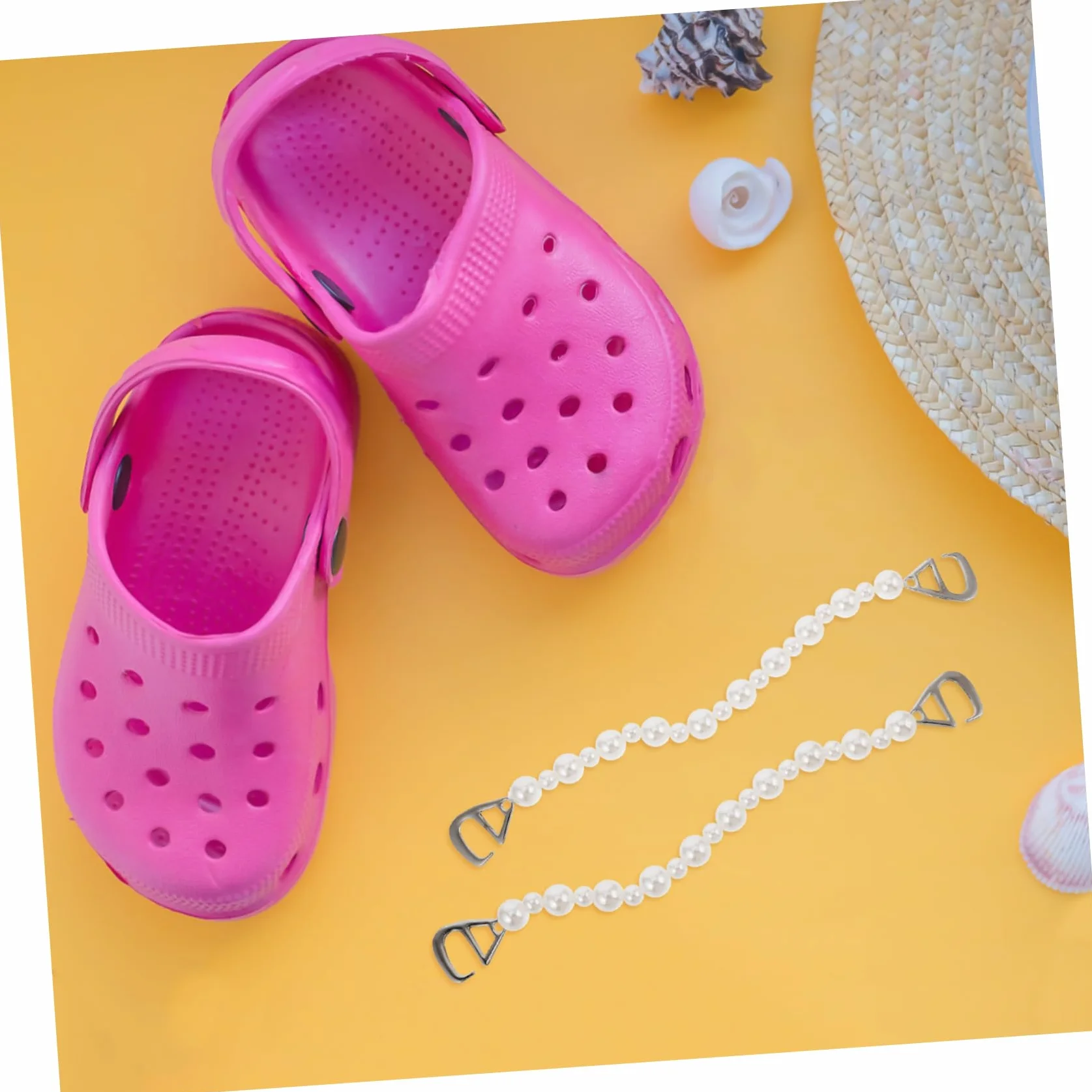 SHERCHPRY Ozdobny Łańcuszek Do Sandałów Kapci Butów Lekkich Bransoletek Na Kostkę Łańcuszków Do Torebki Błyszczącej Sztucznej Biżuterii