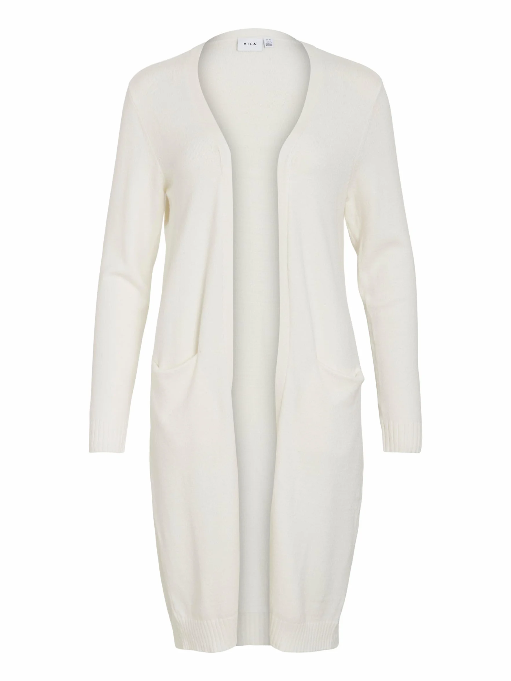 Vila Damen Viril L/S długi dzianinowy kardigan, kurtka strickjacke