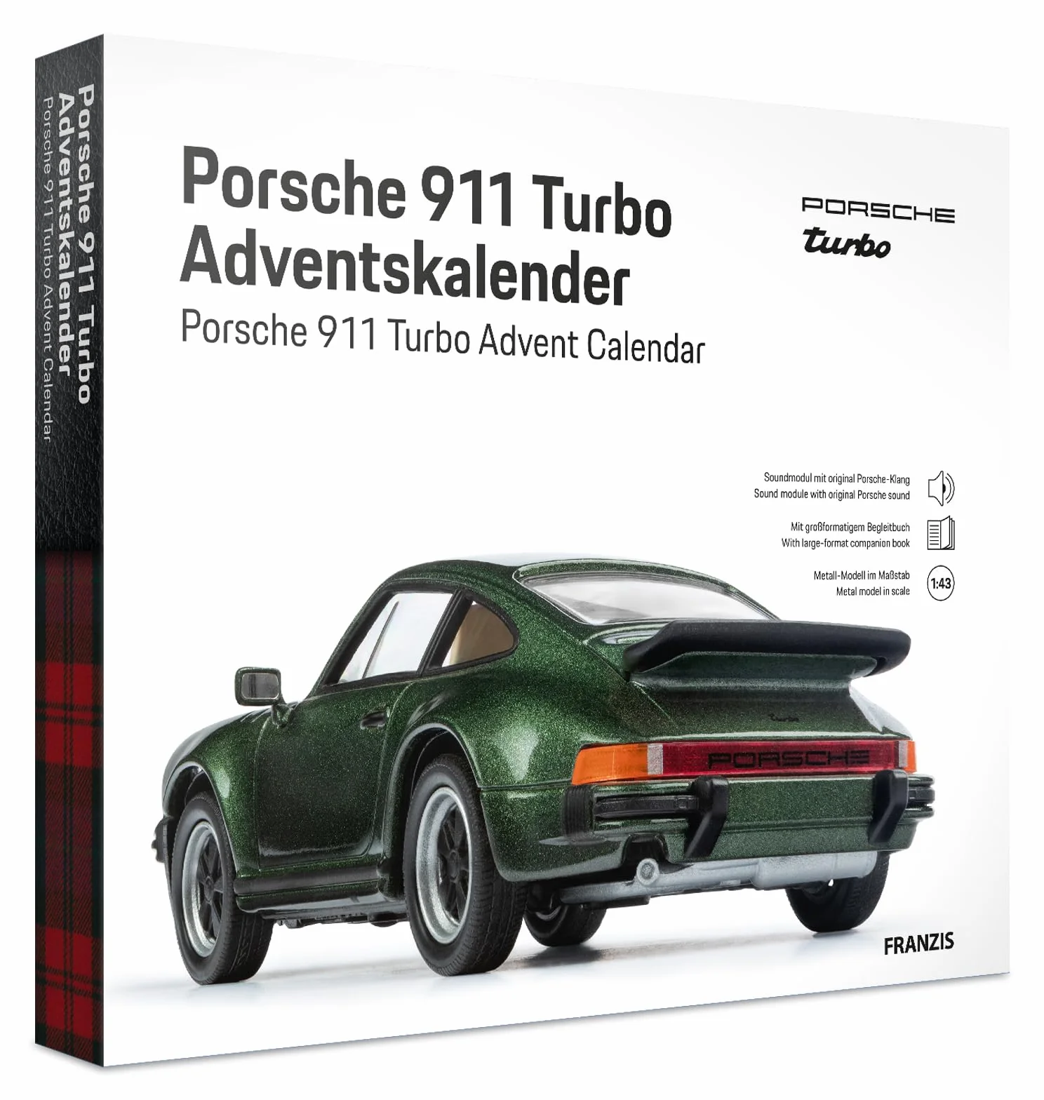 FRANZIS 67233 Porsche 911 Turbo Adventskalender Oakgrünmetallic