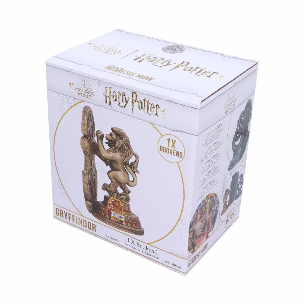 Nemesis Now Podpórka do książek Harry Potter Gryffindor 20 cm żywica złota