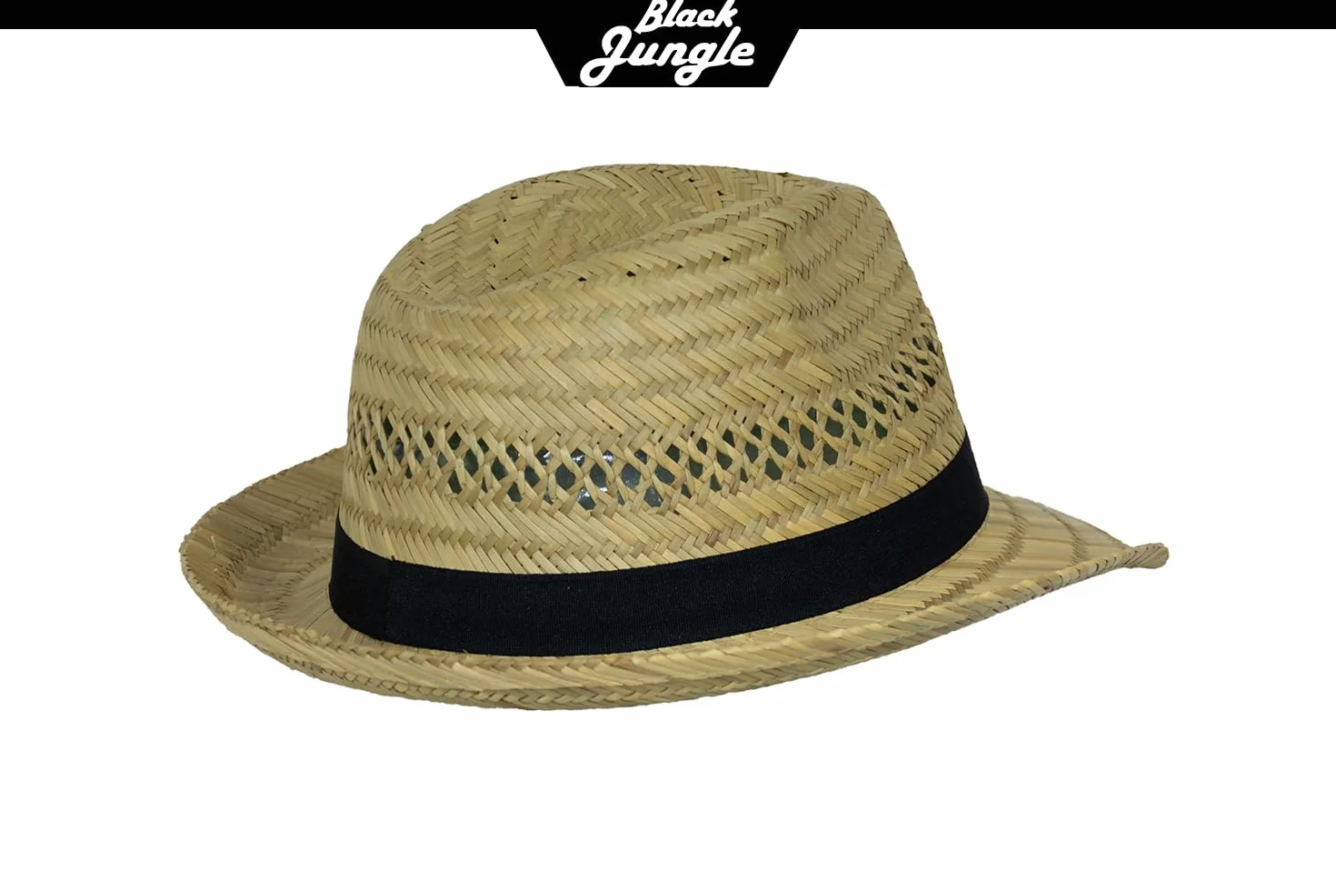 Black Jungle Varadero kapelusz słomkowy naturalny kapelusz letni kapelusz słomkowy Hawana kapelusz unisex Bogart kapelusz Fedora